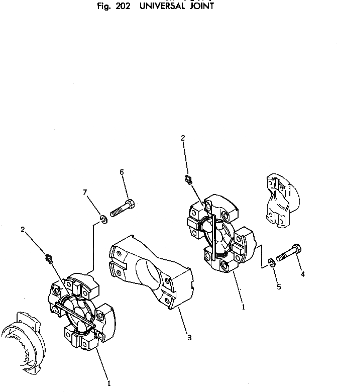 Схема запчастей Komatsu D65P-7 - КРЕСТОВИНА ГИДРОТРАНСФОРМАТОР И ТРАНСМИССИЯ