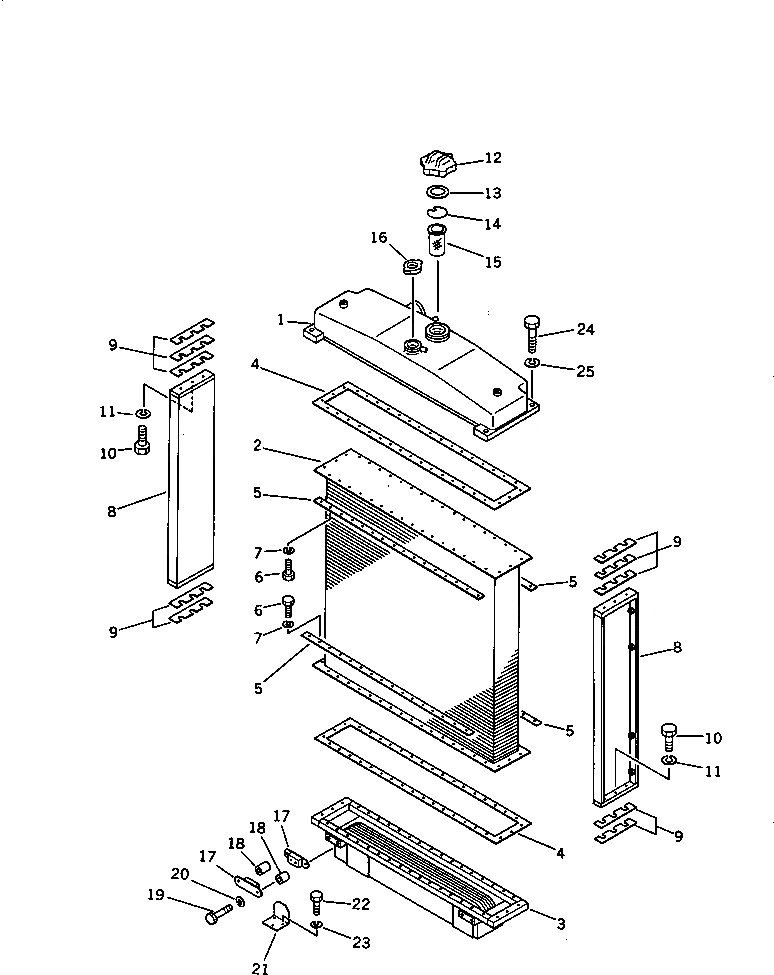 Схема запчастей Komatsu D65P-8 - РАДИАТОР (ШУМОПОДАВЛ. ДЛЯ EC)(№898-) МАРКИРОВКА¤ ИНСТРУМЕНТ И РЕМКОМПЛЕКТЫ