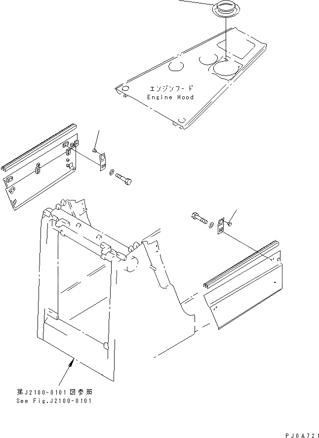 Схема запчастей Komatsu D65PX-12 - BOOT КРЕПЛЕНИЕ (ДЛЯ ПРЕФИЛЬТР) (СЕВ. АМЕРИКА СПЕЦ-Я.)(№-) ЧАСТИ КОРПУСА