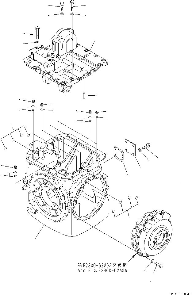 Схема запчастей Komatsu D65PX-12-E - H.S.S (КОРПУС) (/)(№-) СИЛОВАЯ ПЕРЕДАЧА И КОНЕЧНАЯ ПЕРЕДАЧА