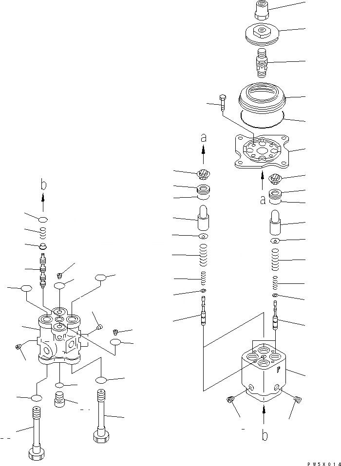 Схема запчастей Komatsu D65PX-12-E - КЛАПАН PPC(ДЛЯ РУЛЕВ. УПРАВЛЕНИЕ) (СЕВ. АМЕРИКА СПЕЦ-Я.) ОСНОВН. КОМПОНЕНТЫ И РЕМКОМПЛЕКТЫ