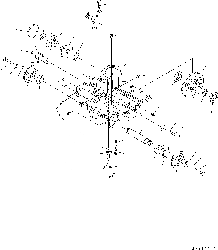 Схема запчастей Komatsu D65PX-12U - H.S.S (ВАЛ AAND COVER)(№(9)-) СИЛОВАЯ ПЕРЕДАЧА И КОНЕЧНАЯ ПЕРЕДАЧА