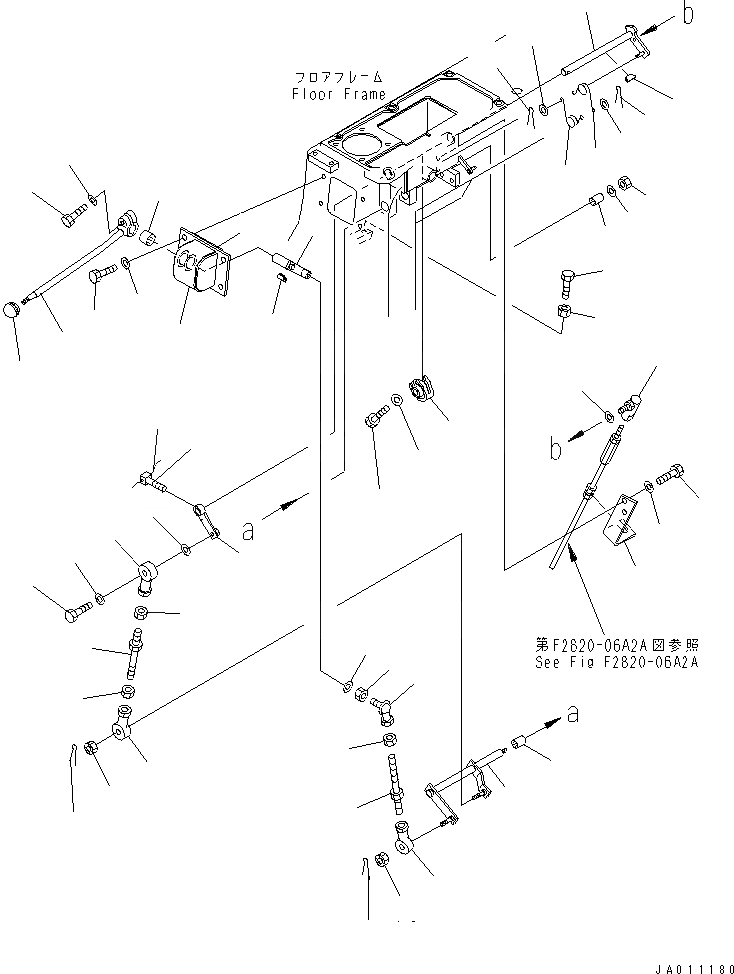 Схема запчастей Komatsu D65PX-12U - ОСНОВН. КОНСТРУКЦИЯ (ТРАНСМИССИЯ БЛОКИР.) (DPX) КАБИНА ОПЕРАТОРА И СИСТЕМА УПРАВЛЕНИЯ