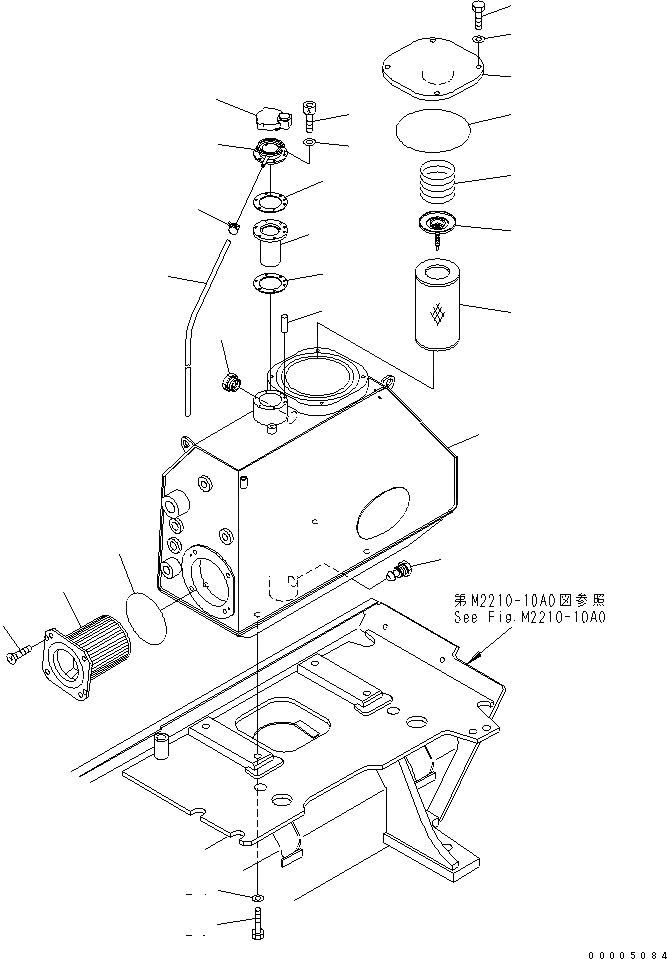 Схема запчастей Komatsu D65PX-15 - КРЫЛО (ГИДР. БАК.) ЧАСТИ КОРПУСА