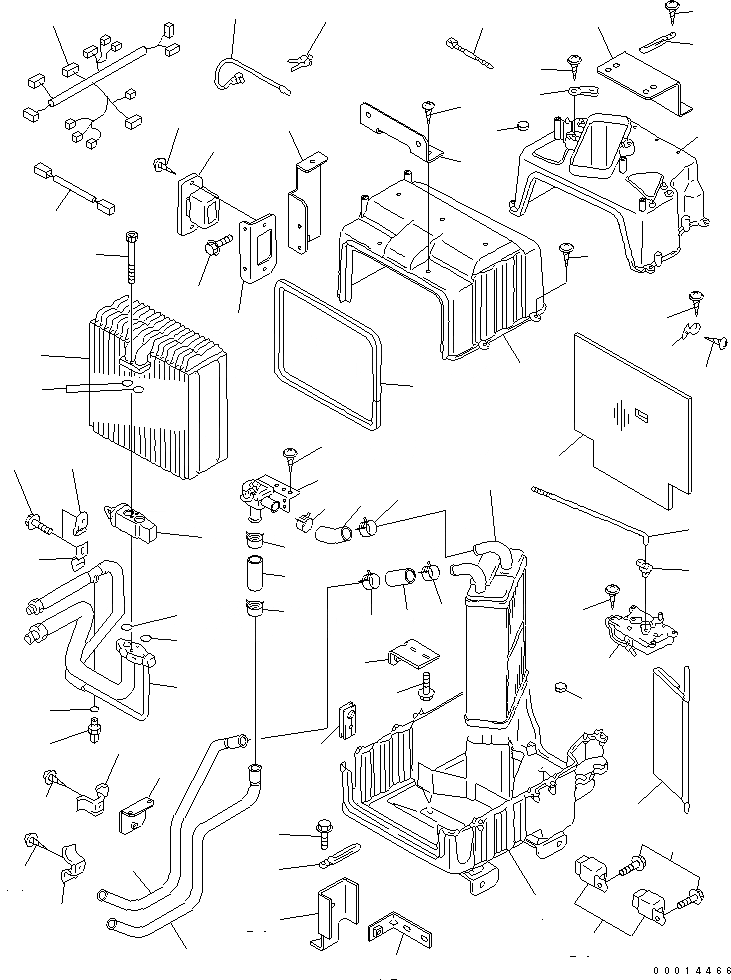 Схема запчастей Komatsu D65PX-15 - БЛОК КОНДИЦИОНЕРА КАБИНА ОПЕРАТОРА И СИСТЕМА УПРАВЛЕНИЯ