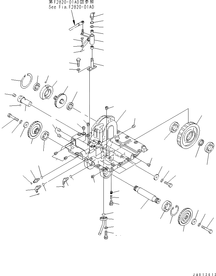 Схема запчастей Komatsu D65PX-15E0 - HSS (КРЫШКАASSEMBLY)(№(7)-) СИЛОВАЯ ПЕРЕДАЧА И КОНЕЧНАЯ ПЕРЕДАЧА