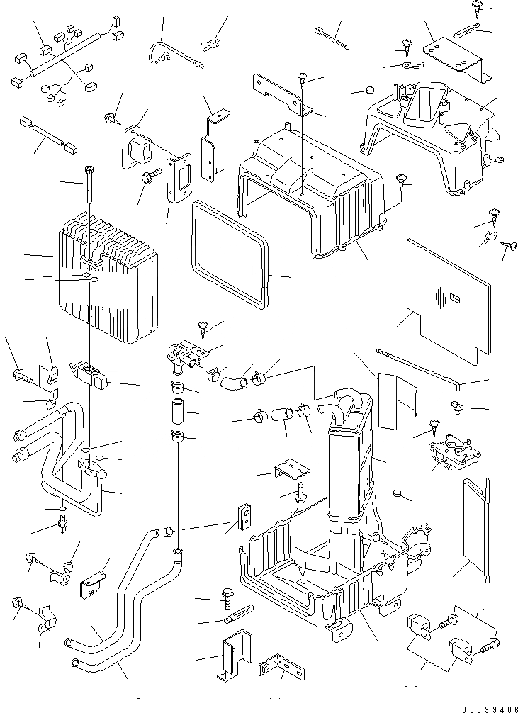 Схема запчастей Komatsu D65PX-15E0 - БЛОК КОНДИЦИОНЕРА КАБИНА ОПЕРАТОРА И СИСТЕМА УПРАВЛЕНИЯ