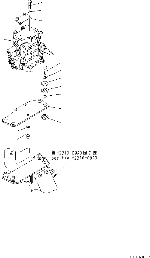 Схема запчастей Komatsu D65PX-15E0 - КРЫЛО (ГИДРАВЛ УПРАВЛЯЮЩ. КЛАПАН) ЧАСТИ КОРПУСА