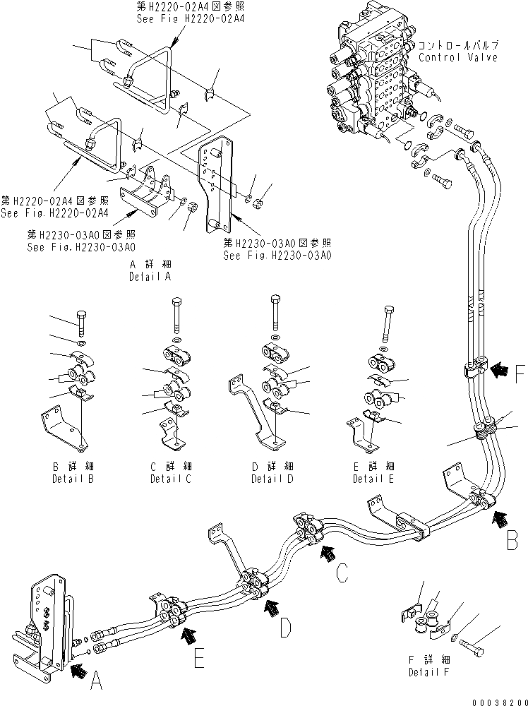Схема запчастей Komatsu D65WX-15 - ЛИНИЯ ПЕРЕКОСА (КРЕПЛЕНИЕ) (ДЛЯ WAY PAT DOZER) ГИДРАВЛИКА