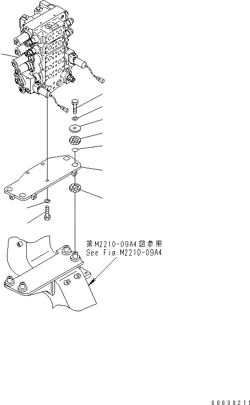 Схема запчастей Komatsu D65WX-15 - КРЫЛО (ГИДРАВЛ УПРАВЛЯЮЩ. КЛАПАН) (ДЛЯ WAY PAT DOZER) ЧАСТИ КОРПУСА