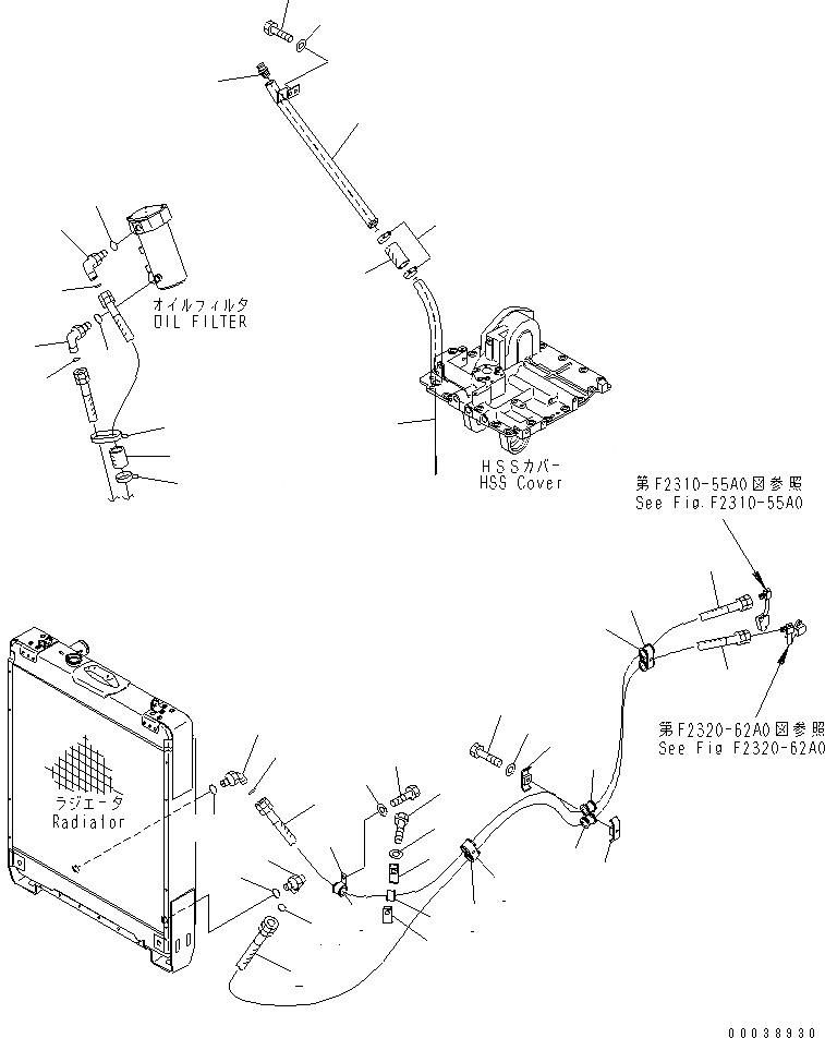 Схема запчастей Komatsu D65WX-15E0 - СИЛОВАЯ ЛИНИЯ (ОХЛАДИТЕЛЬ МАСЛ. ЛИНИЯ) СИЛОВАЯ ПЕРЕДАЧА И КОНЕЧНАЯ ПЕРЕДАЧА