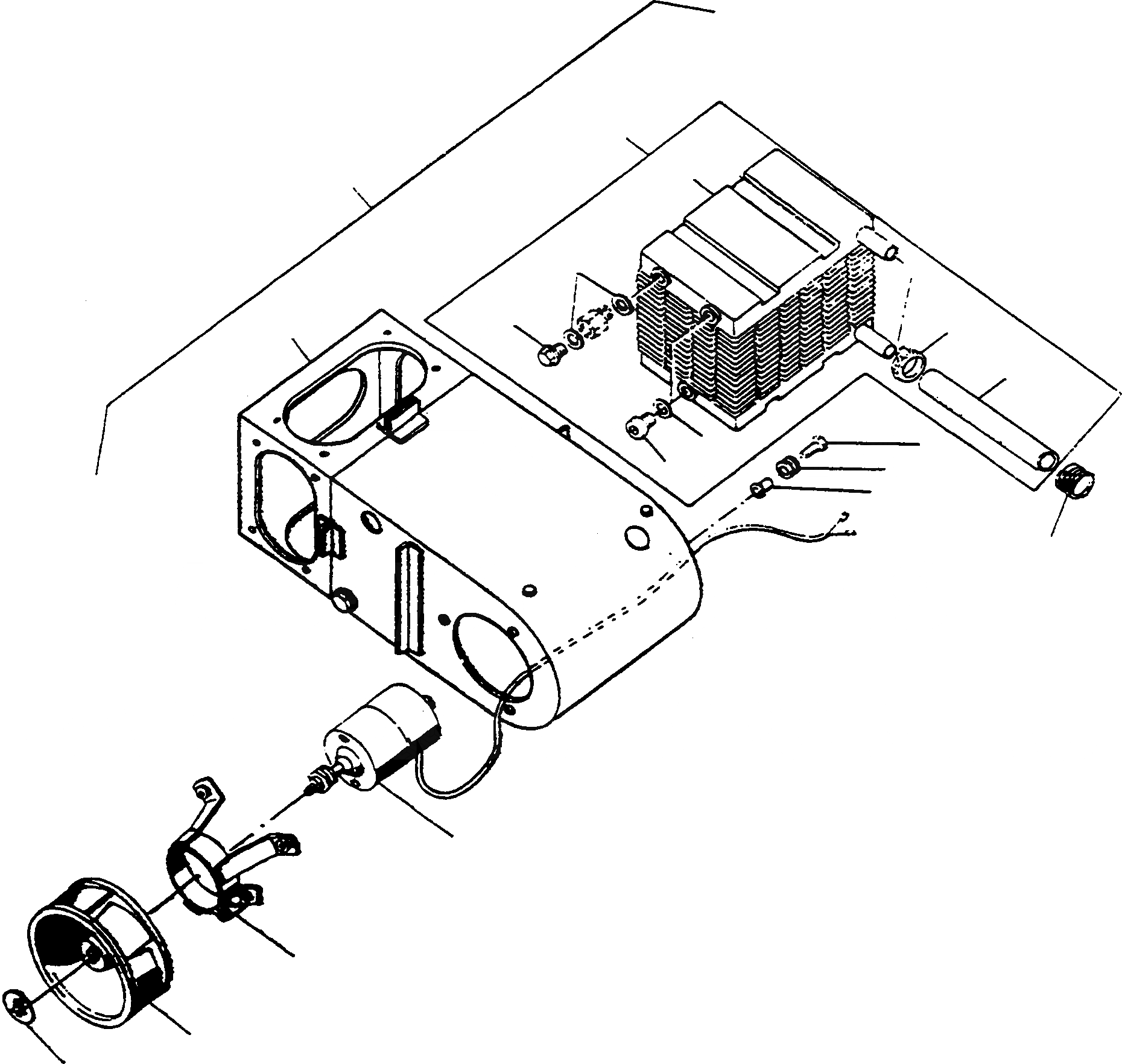 Схема запчастей Komatsu D700D Super - ОБОГРЕВ. ОБОГРЕВ.