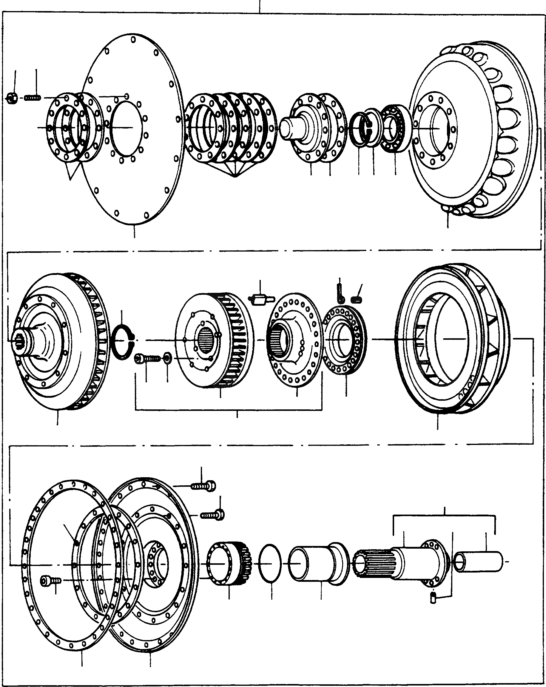 Схема запчастей Komatsu D700D Super - ГИДРОТРАНСФОРМАТОР ГИДРОТРАНСФОРМАТОР