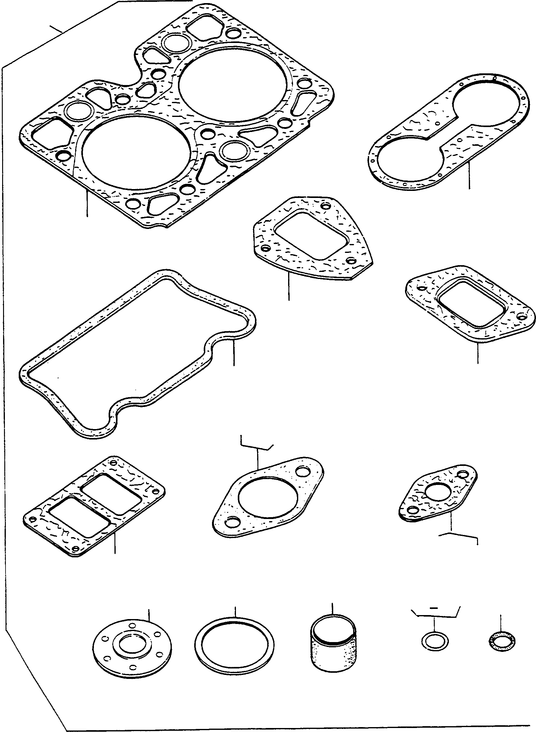 Схема запчастей Komatsu D700D Super - КОМПЛЕКТ ПРОКЛАДОК, ГОЛОВКА ЦИЛИНДРОВ ДВИГАТЕЛЬ, АКСЕССУАРЫ И ЭЛЕКТРИЧ. СИСТЕМА