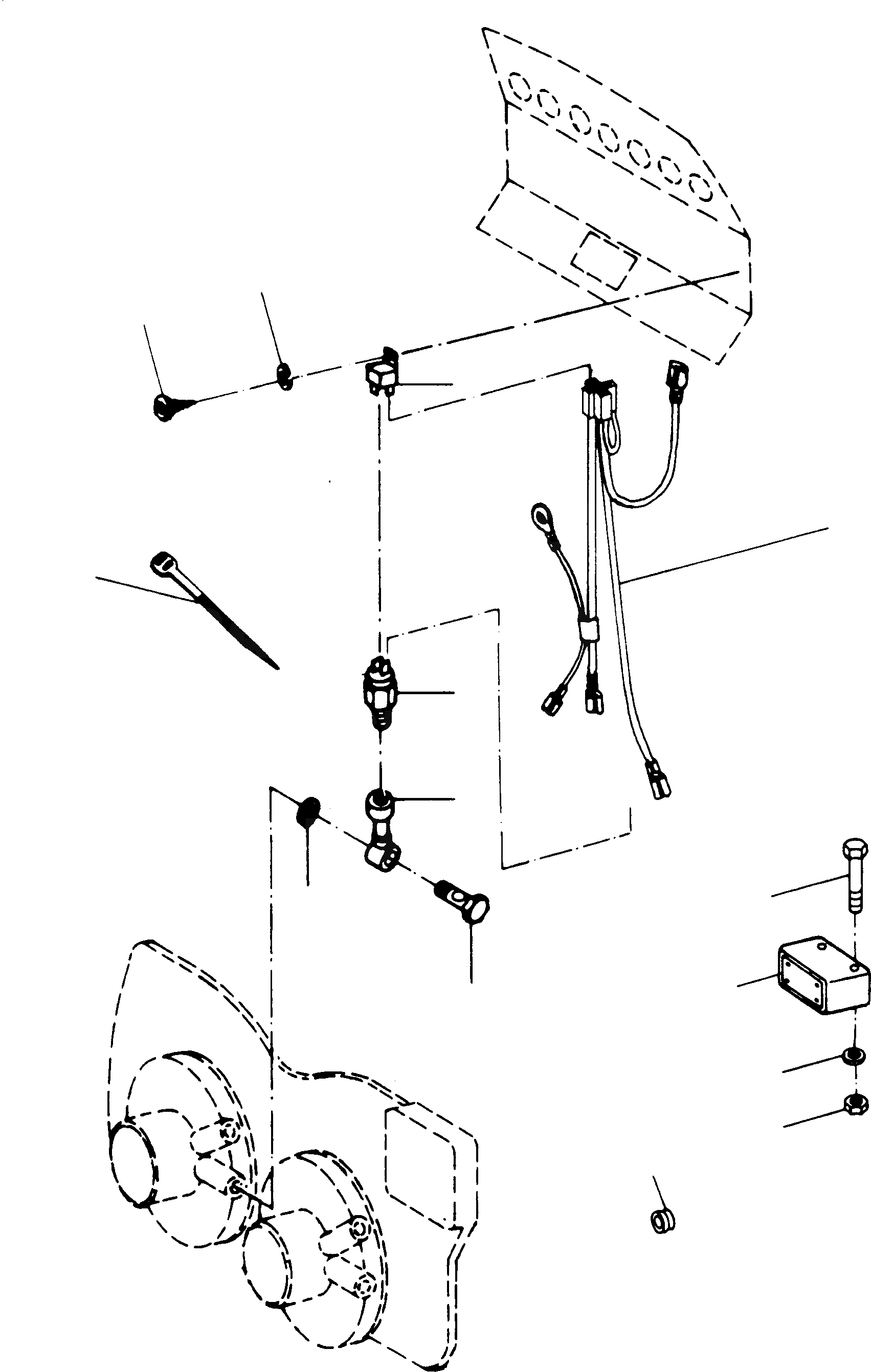 Схема запчастей Komatsu D700D Super - СИГН. ЗАДН. ХОДА ДВИГАТЕЛЬ, АКСЕССУАРЫ И ЭЛЕКТРИЧ. СИСТЕМА