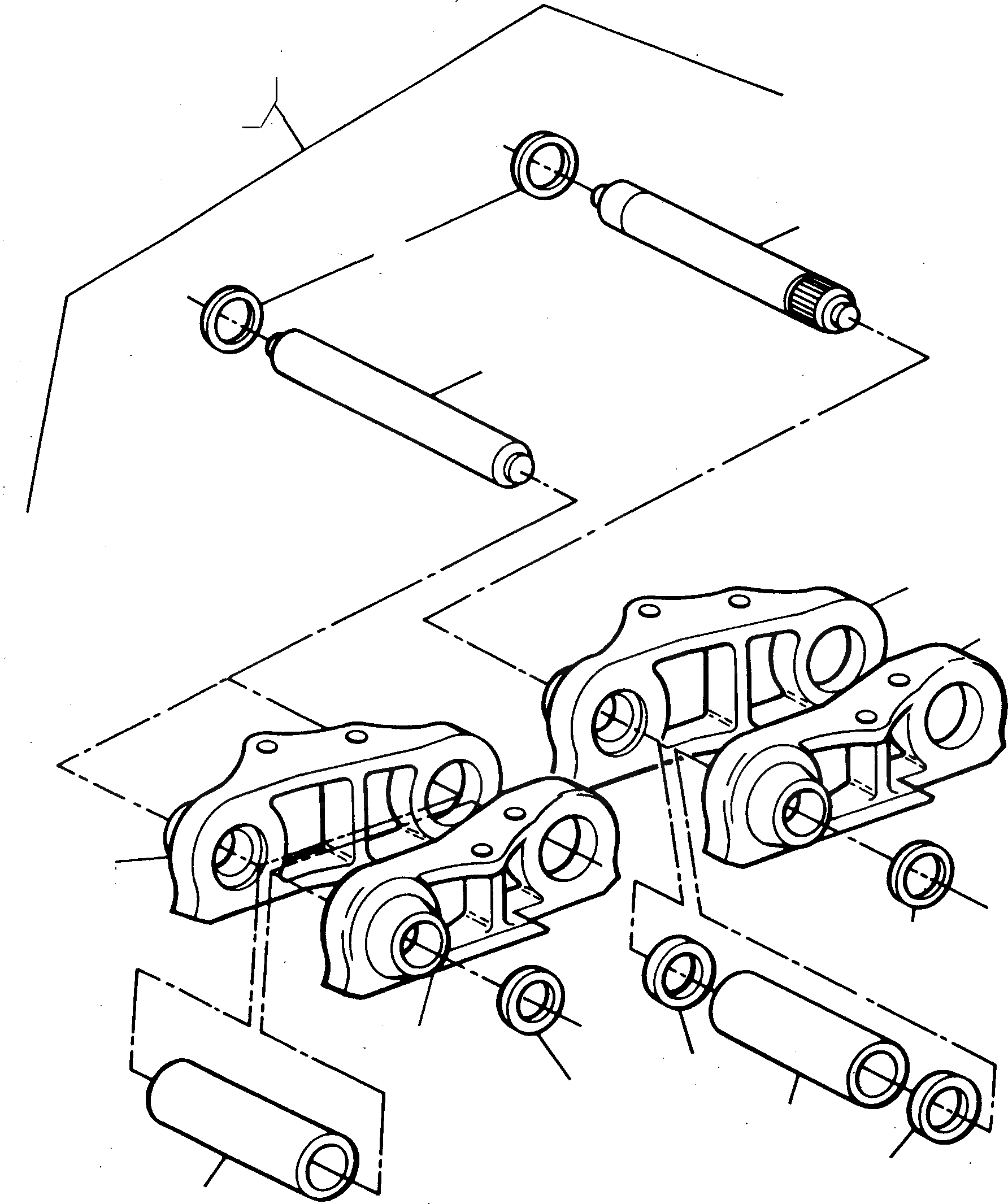 Схема запчастей Komatsu D700D Super - ГУСЕНИЦЫ ТРАНСМИССИЯ И ЗАДН. МОСТ