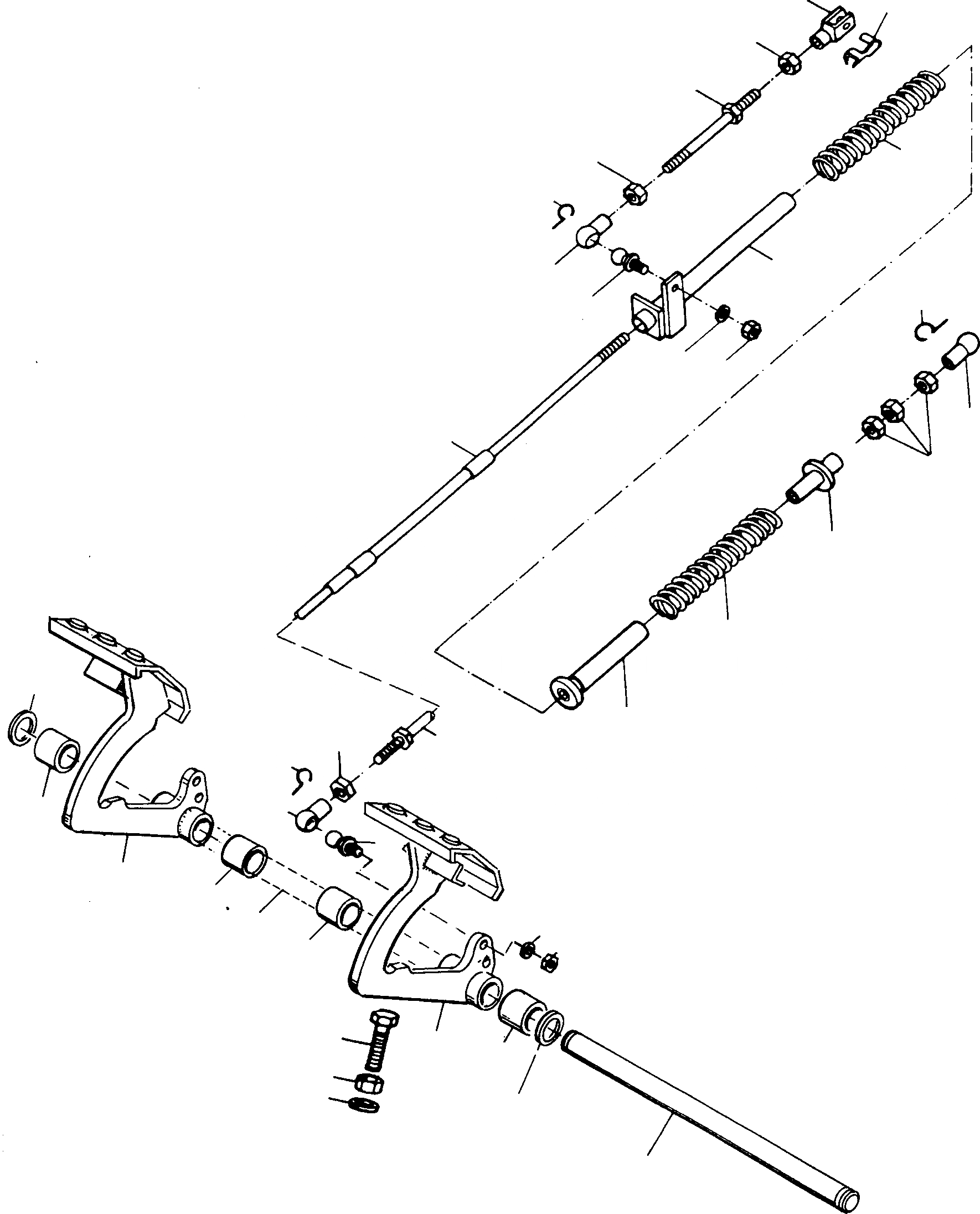 Схема запчастей Komatsu D700D Super - РУЛЕВ. УПРАВЛЕНИЕ И УПРАВЛ-Е ТОРМОЗОМ СИСТЕМАУПРАВЛЕНИЯ ПОВОРОТОМ, ПЕРЕДНИЙ МОСТ, ТОРМОЗ. СИСТЕМА