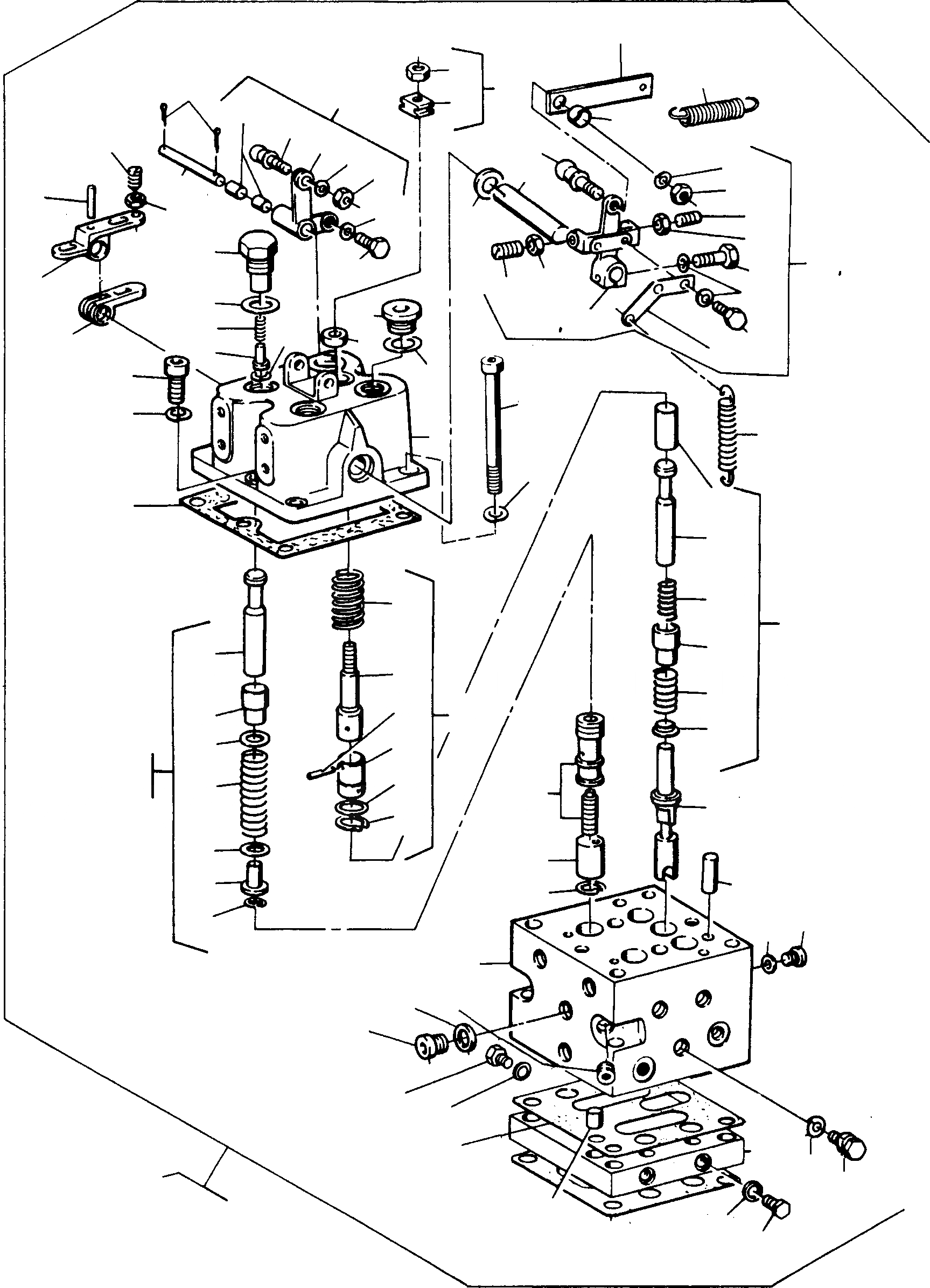 Схема запчастей Komatsu D700D Super - РУЛЕВ. УПРАВЛЕНИЕ ,СИСТЕМА. УПРАВЛЯЮЩ. КЛАПАН СИСТЕМАУПРАВЛЕНИЯ ПОВОРОТОМ, ПЕРЕДНИЙ МОСТ, ТОРМОЗ. СИСТЕМА