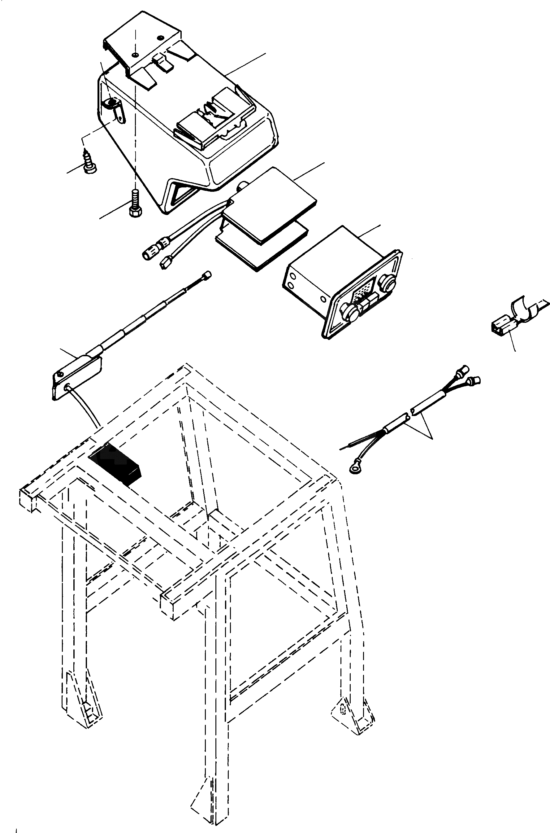 Схема запчастей Komatsu D700D Super - РАДИО ДВИГАТЕЛЬ, АКСЕССУАРЫ И ЭЛЕКТРИЧ. СИСТЕМА