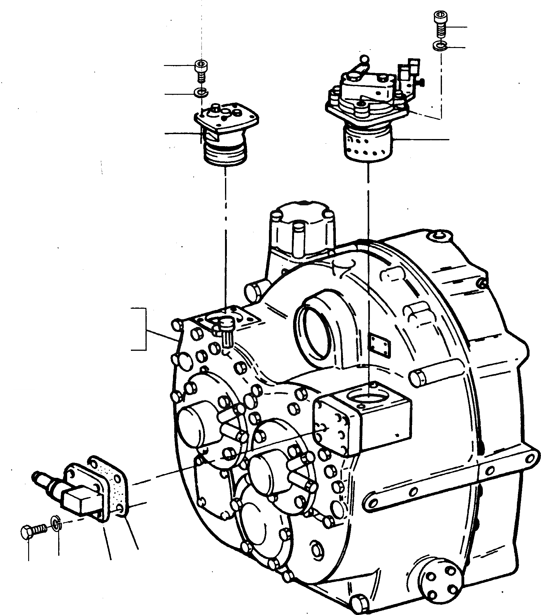 Схема запчастей Komatsu D700D Super - POWERSHIFT ТРАНСМИССИЯ ТРАНСМИССИЯ И ЗАДН. МОСТ