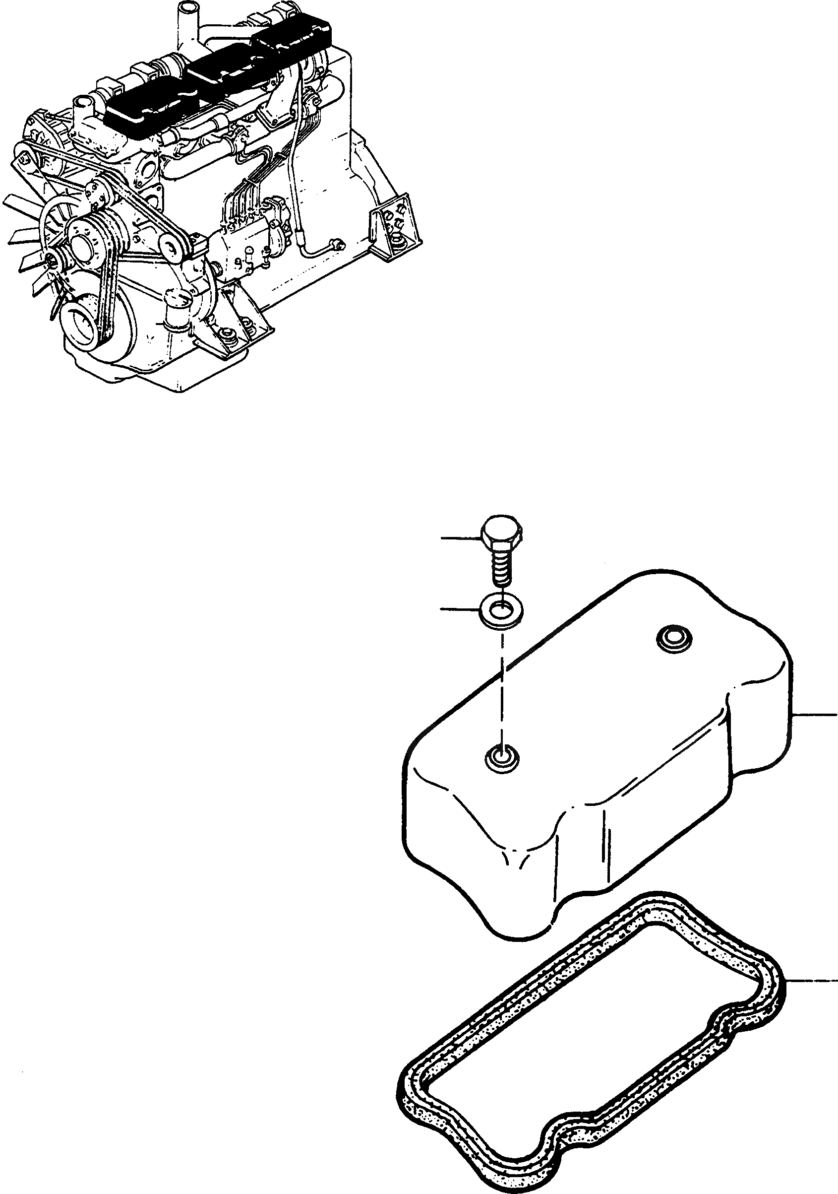 Схема запчастей Komatsu D700D Super - ГОЛОВКА ЦИЛИНДРОВ COVER, ATTACHING ЧАСТИ ДВИГАТЕЛЬ, АКСЕССУАРЫ И ЭЛЕКТРИЧ. СИСТЕМА
