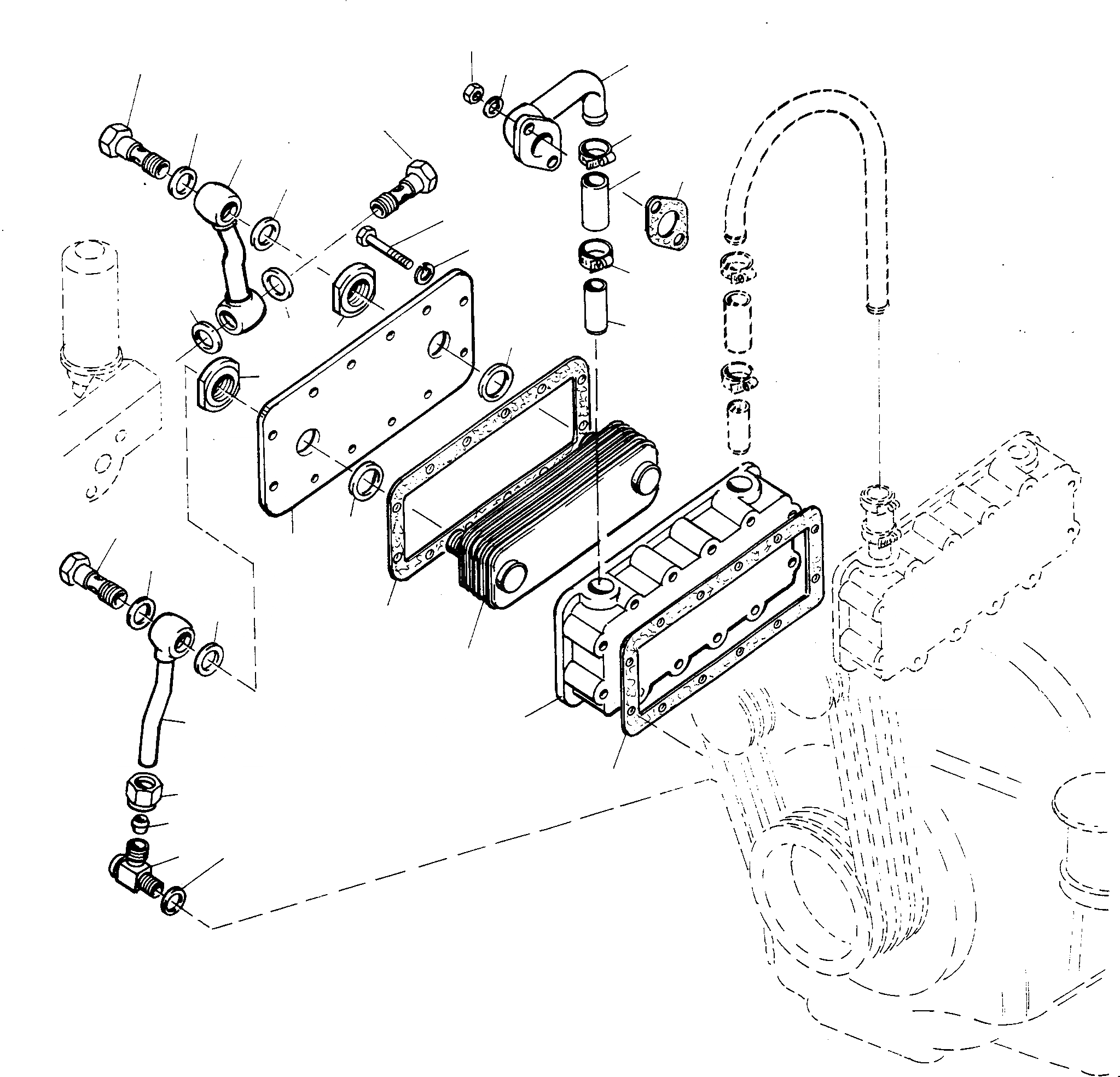 Схема запчастей Komatsu D700D Super - ДВИГАТЕЛЬ МАСЛ. ОХЛАЖД-Е ДВИГАТЕЛЬ, АКСЕССУАРЫ И ЭЛЕКТРИЧ. СИСТЕМА