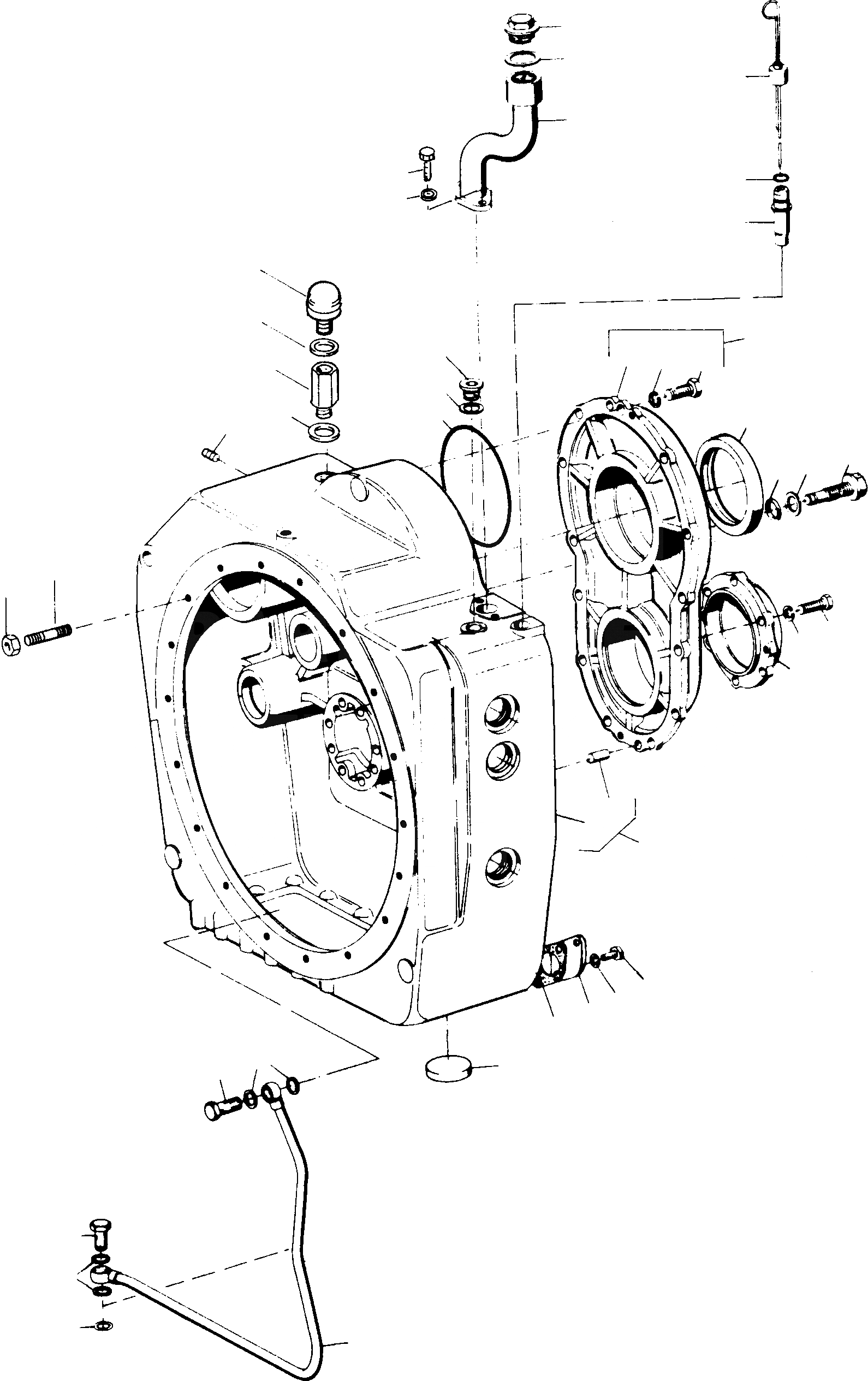 Схема запчастей Komatsu D700D Super - CONVERTER ТРАНСМИССИЯ, КОЖУХ И КОМПОНЕНТЫ ТРАНСМИССИЯ И ЗАДН. МОСТ