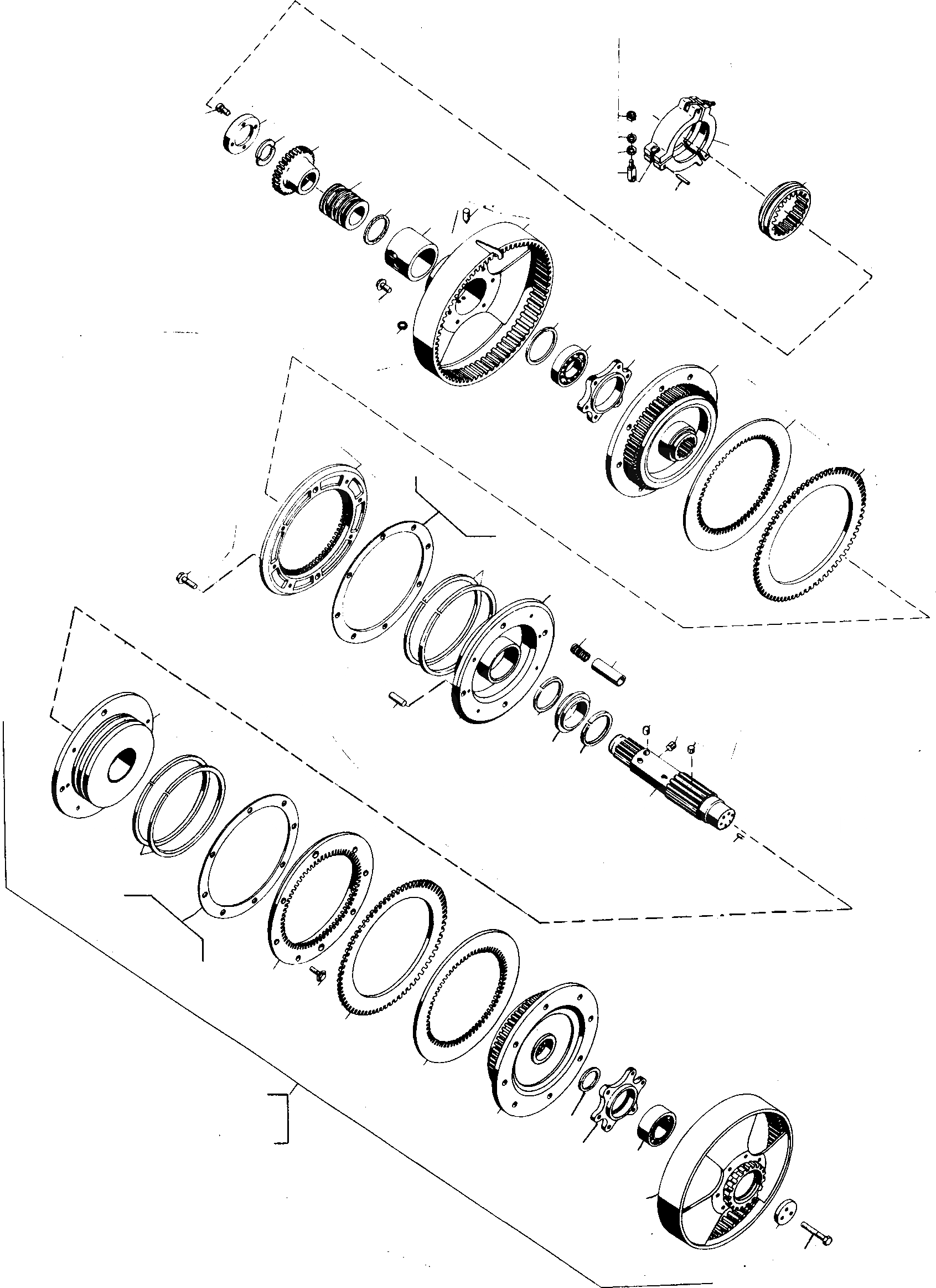 Схема запчастей Komatsu D700D Super - РУЛЕВ. УПРАВЛЕНИЕ ASSEMBLY СИСТЕМАУПРАВЛЕНИЯ ПОВОРОТОМ, ПЕРЕДНИЙ МОСТ, ТОРМОЗ. СИСТЕМА