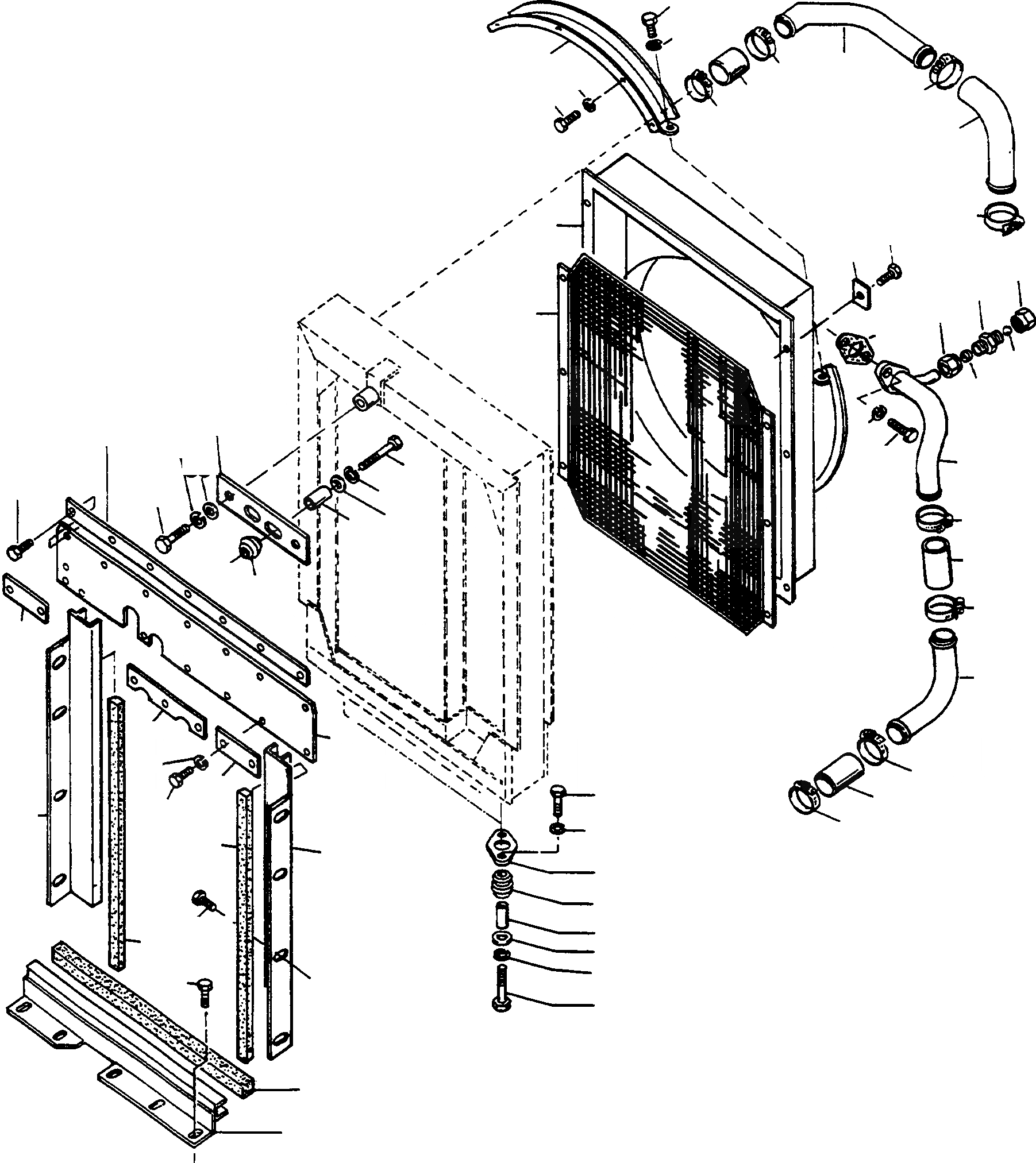 Схема запчастей Komatsu D700D Super - РАДИАТОР ATTACHING ЧАСТИ ДВИГАТЕЛЬ, АКСЕССУАРЫ И ЭЛЕКТРИЧ. СИСТЕМА