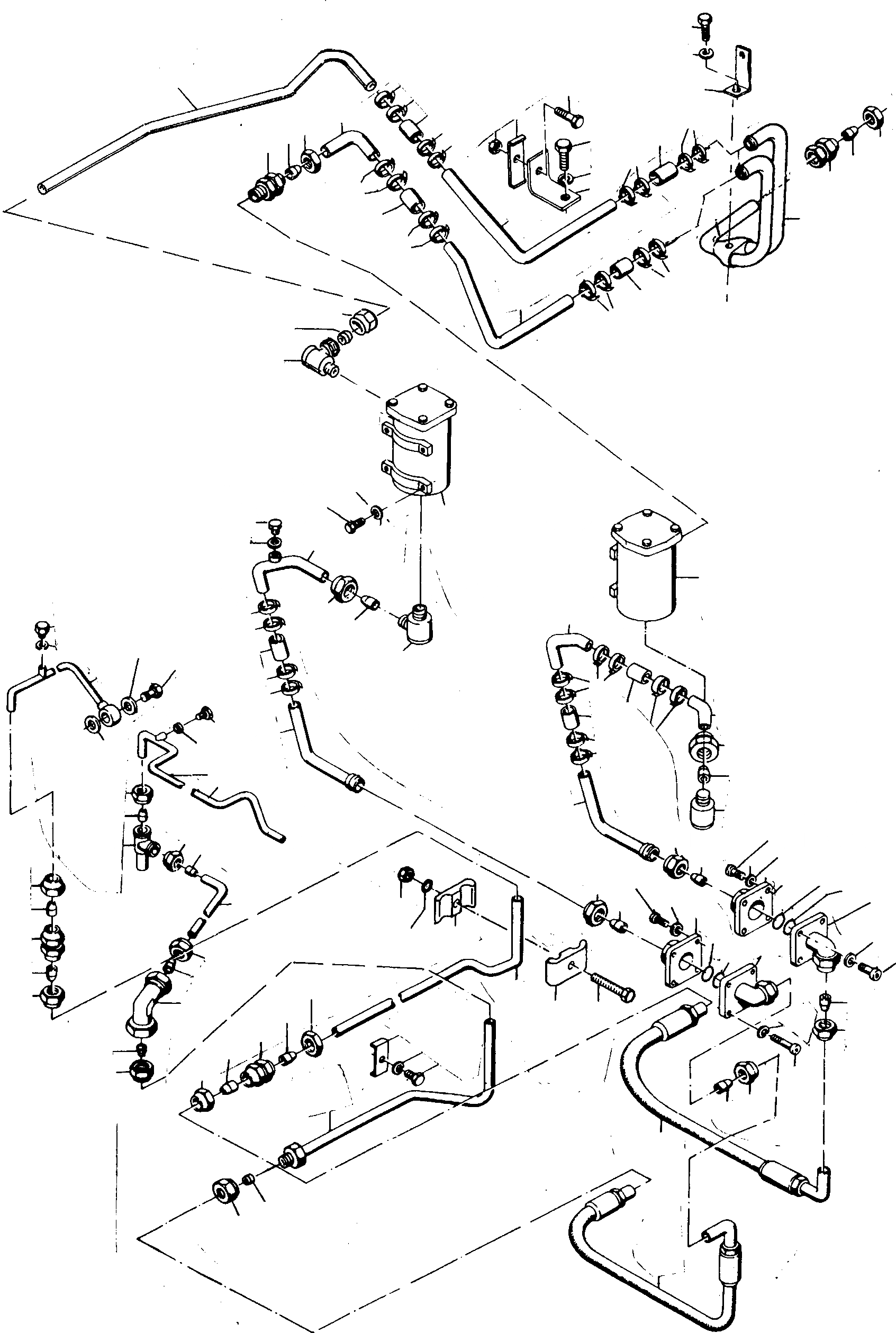 Схема запчастей Komatsu D700D Super - РУЛЕВ. УПРАВЛЕНИЕ, ТРУБЫS СИСТЕМАУПРАВЛЕНИЯ ПОВОРОТОМ, ПЕРЕДНИЙ МОСТ, ТОРМОЗ. СИСТЕМА