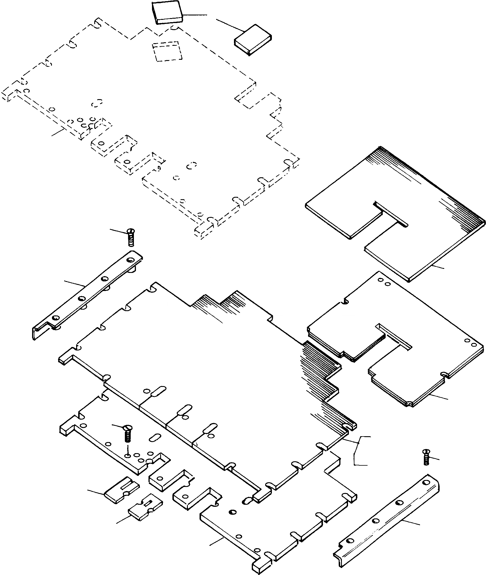 Схема запчастей Komatsu D700D Super - SOUNDЗАЩИТАING OF КАБИНА ШАССИ И SUPERSTRUCTURE