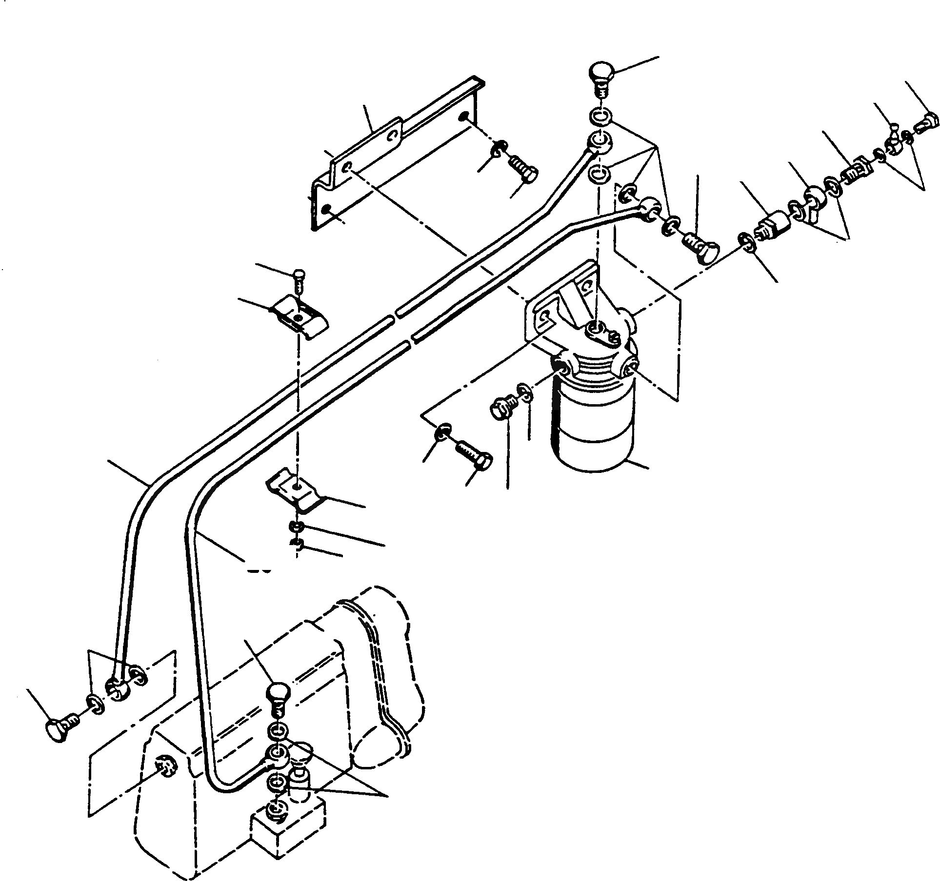 Схема запчастей Komatsu D700D Super - ТОПЛИВН. СИСТЕМА, FINE ФИЛЬТР. ДВИГАТЕЛЬ, АКСЕССУАРЫ И ЭЛЕКТРИЧ. СИСТЕМА