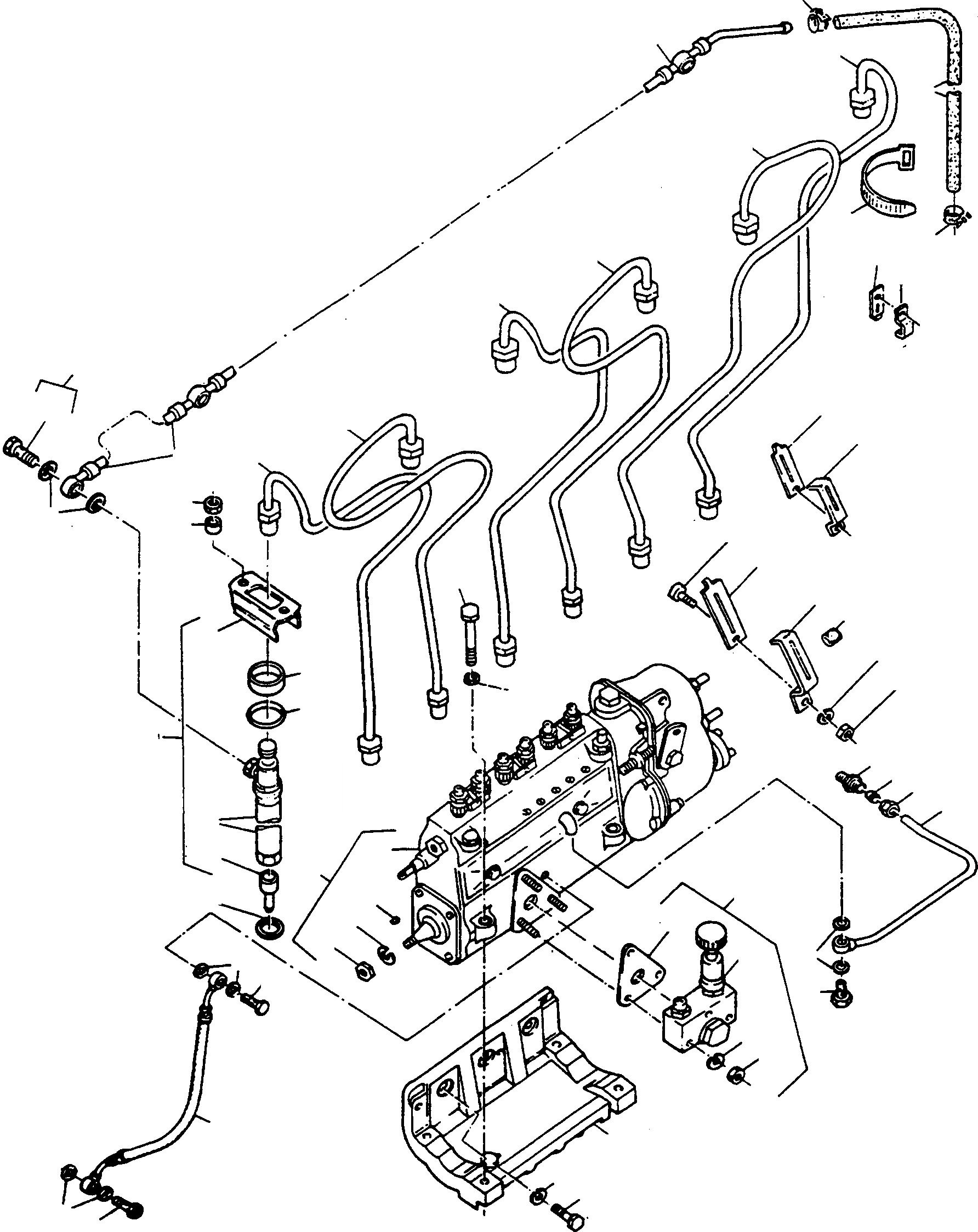 Схема запчастей Komatsu D700D Super - ВПРЫСК СИСТЕМА ДВИГАТЕЛЬ, АКСЕССУАРЫ И ЭЛЕКТРИЧ. СИСТЕМА