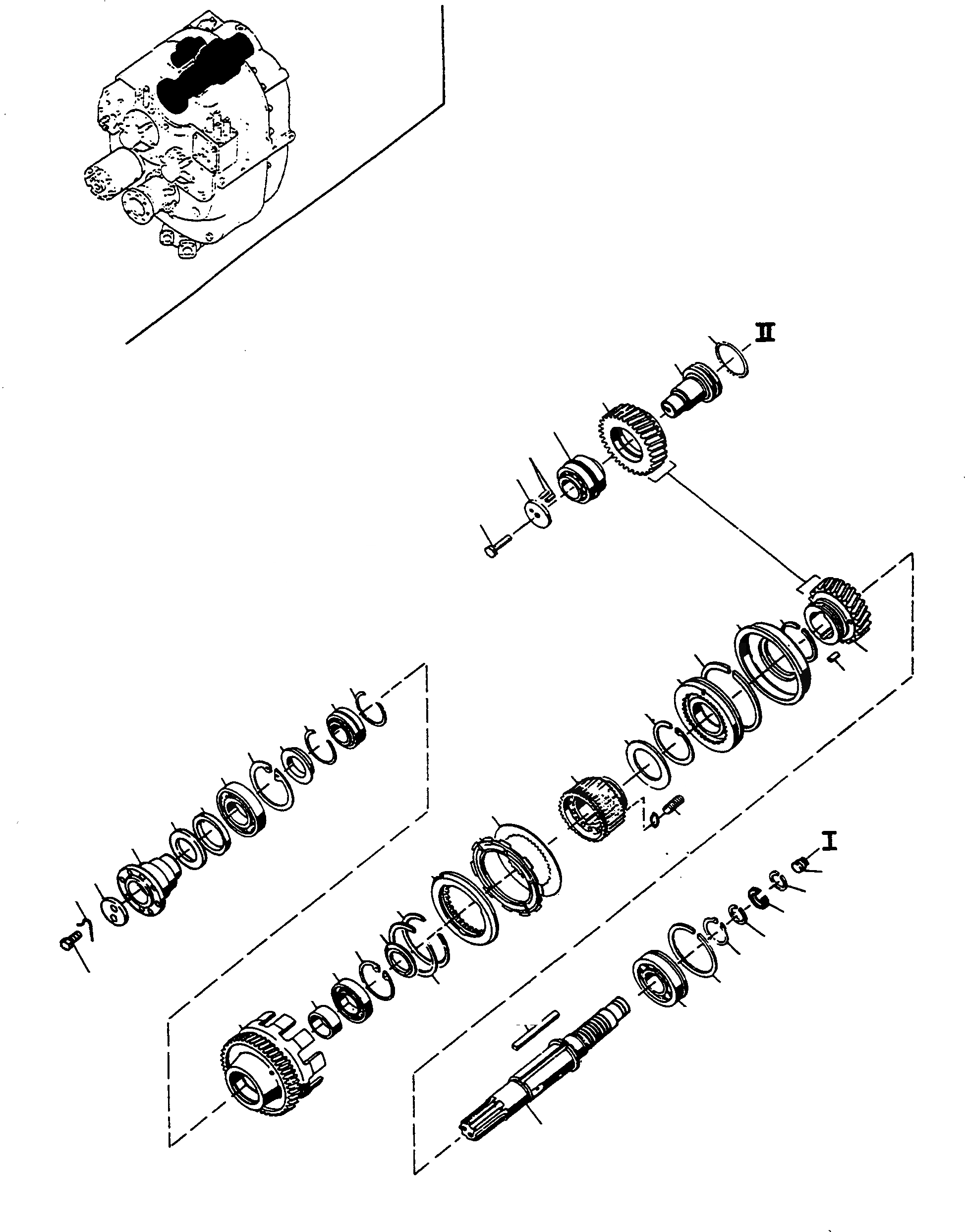 Схема запчастей Komatsu D700D Super - ПРИВОДS И ВАЛS, ДЛЯ POWERSHIFT ТРАНСМИССИЯ  M9 +  M9 ТРАНСМИССИЯ И ЗАДН. МОСТ