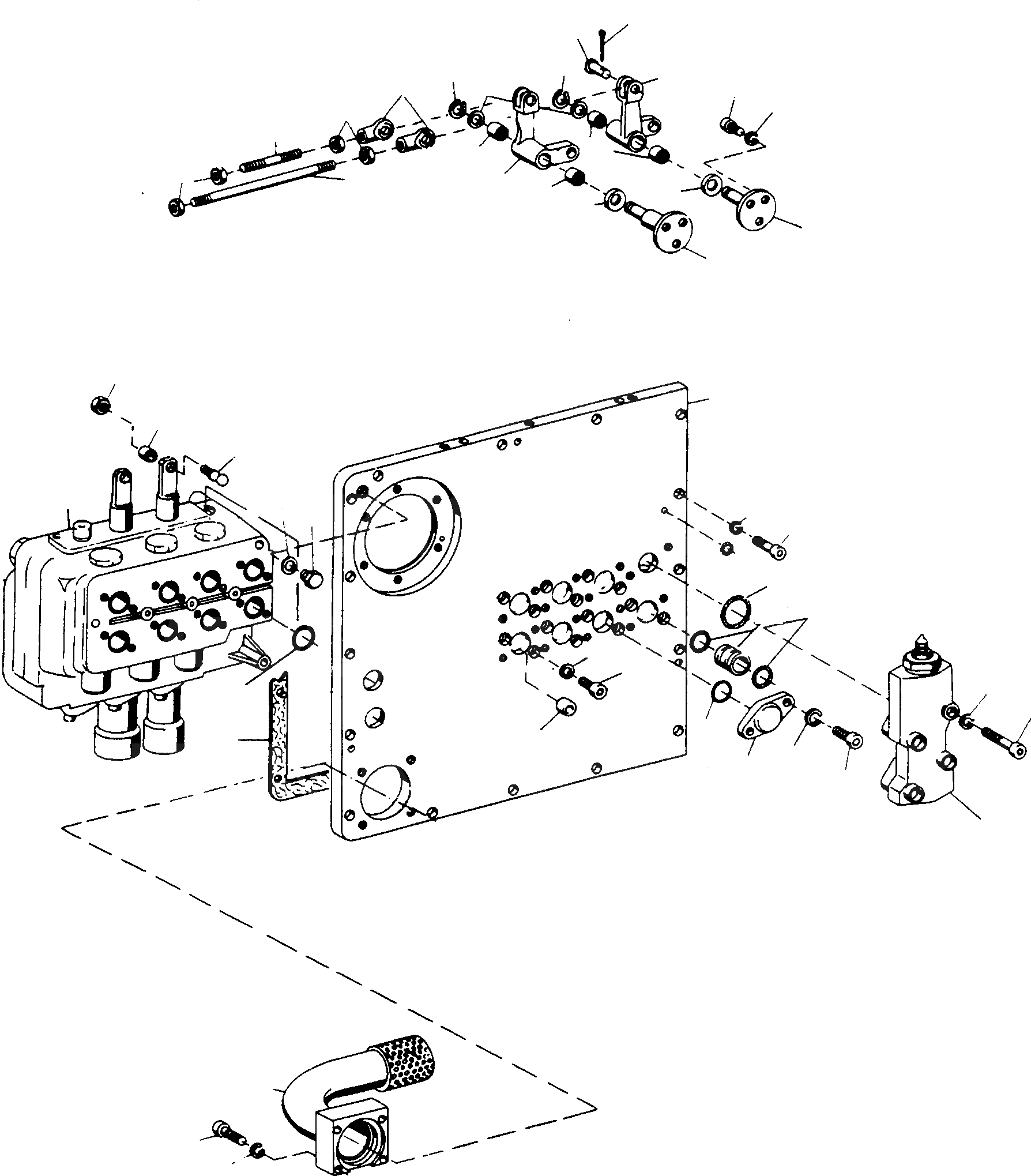 Схема запчастей Komatsu D700D Super - УПРАВЛЯЮЩ. КЛАПАН, TWO WAYS ГИДРАВЛИКА