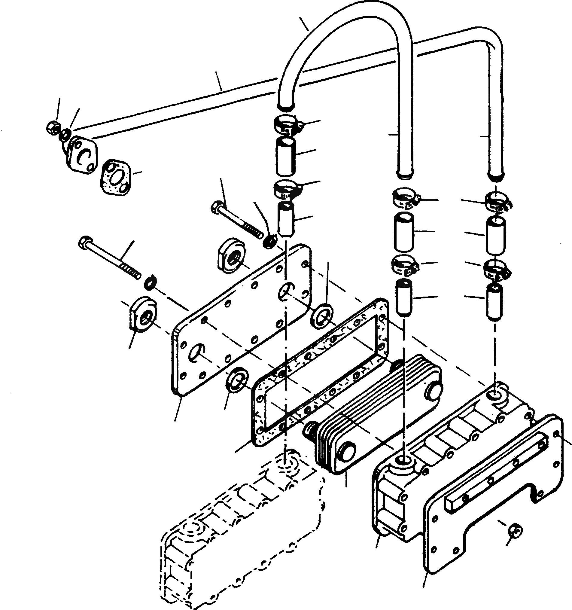 Схема запчастей Komatsu D700D Super - ТРАНСМИССИЯ МАСЛ. ОХЛАЖД-Е ДВИГАТЕЛЬ, АКСЕССУАРЫ И ЭЛЕКТРИЧ. СИСТЕМА
