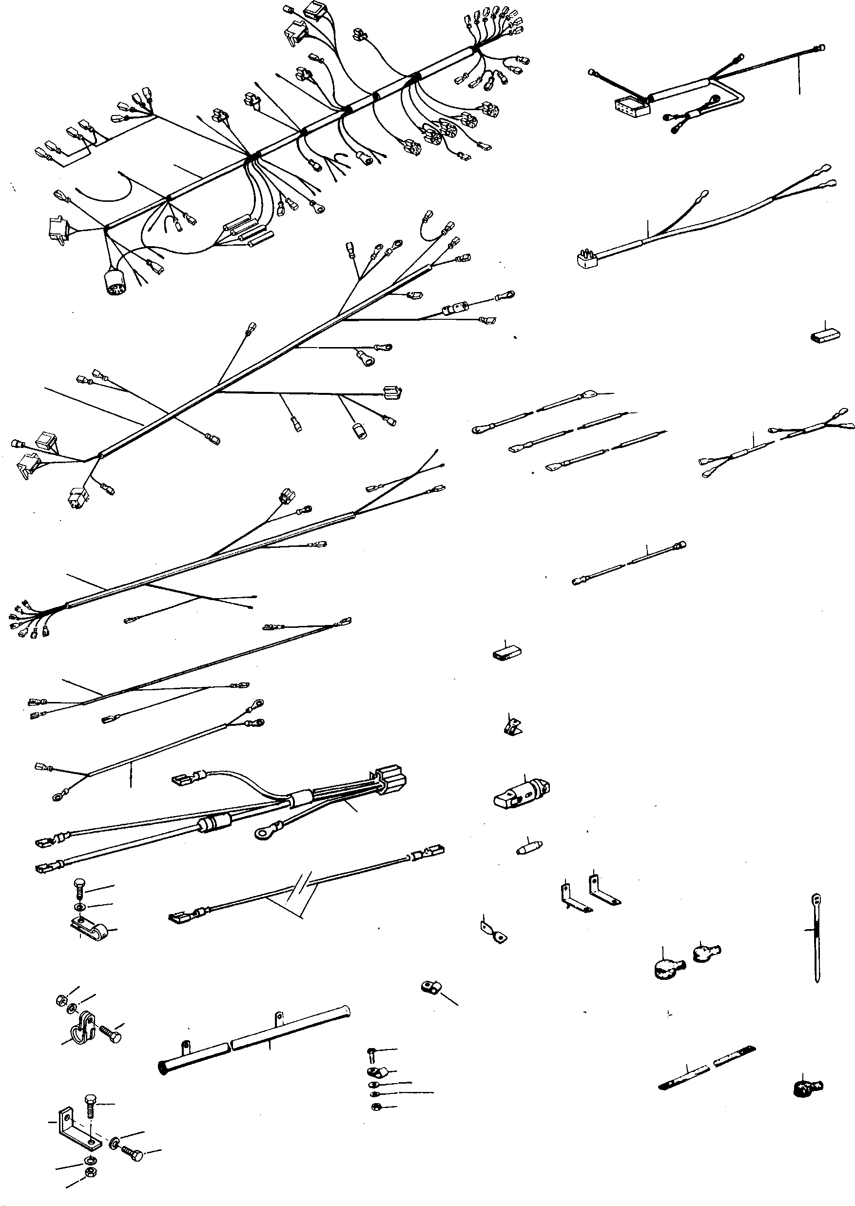 Схема запчастей Komatsu D700D Super - ЭЛЕКТРИЧ. СИСТЕМА ДВИГАТЕЛЬ, АКСЕССУАРЫ И ЭЛЕКТРИЧ. СИСТЕМА