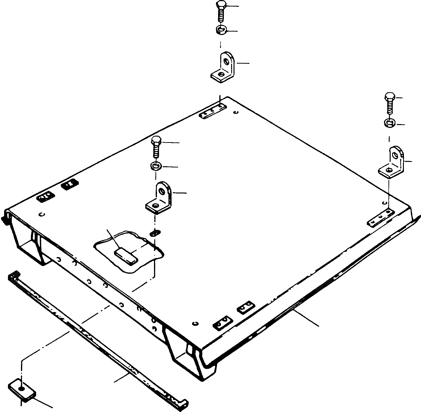 Схема запчастей Komatsu D700D Super - БЕЗОПАСН. КАБИНА, КРЫША ШАССИ И SUPERSTRUCTURE