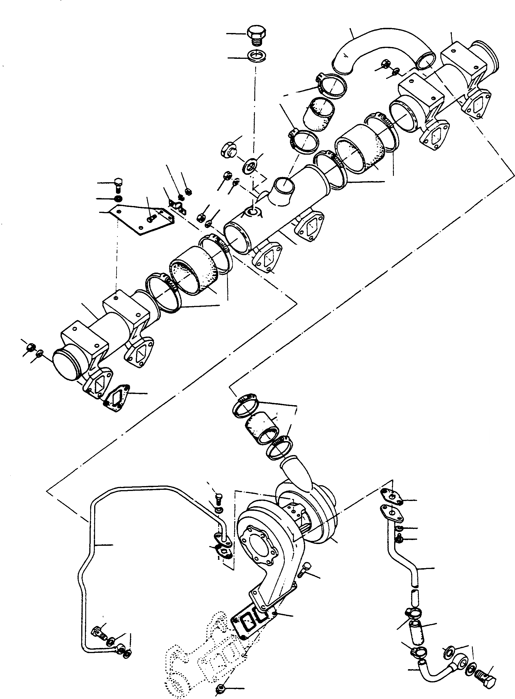 Схема запчастей Komatsu D700D Super - INTAKE КОЛЛЕКТОР, ТУРБОНАГНЕТАТЕЛЬ ДВИГАТЕЛЬ, АКСЕССУАРЫ И ЭЛЕКТРИЧ. СИСТЕМА