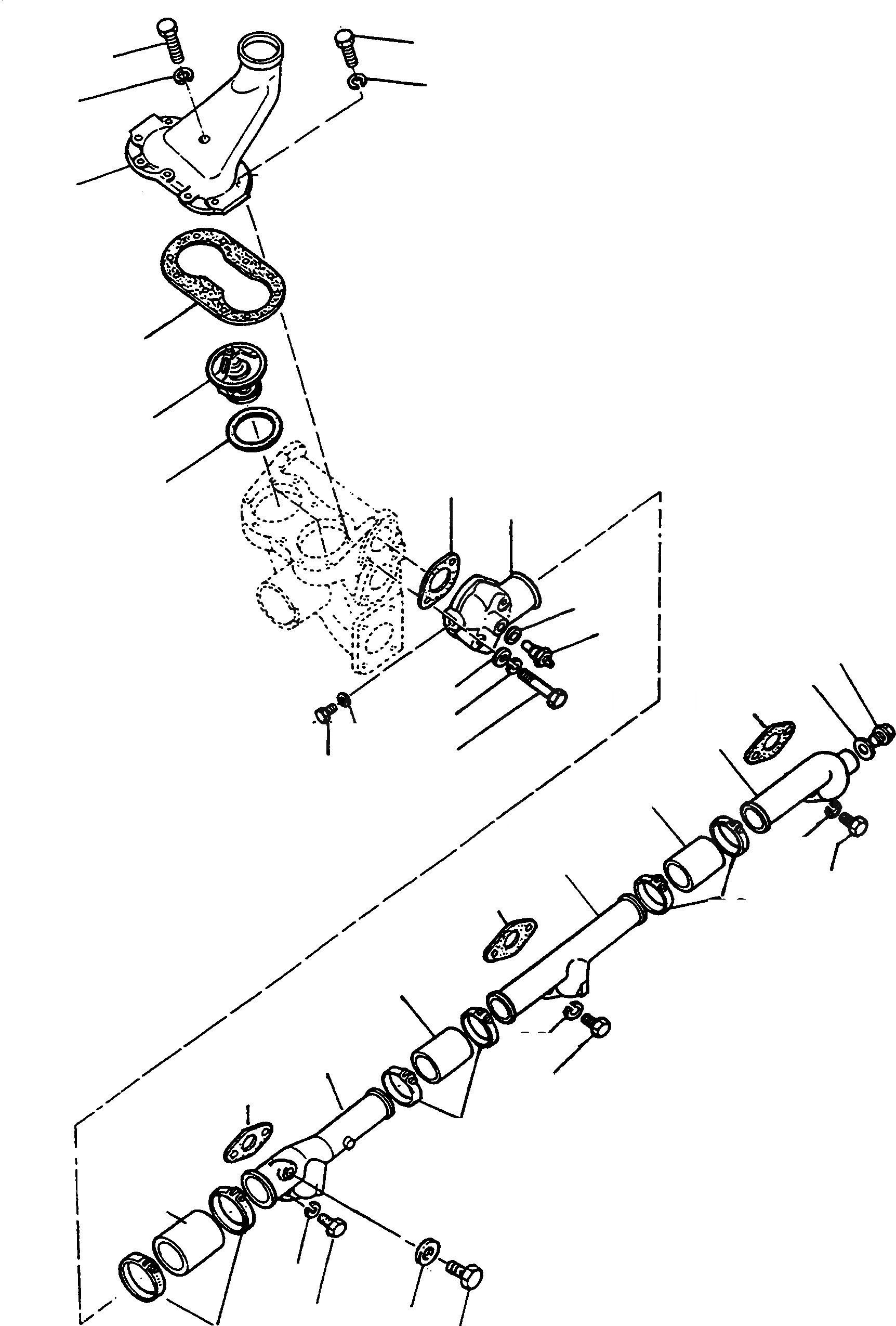 Схема запчастей Komatsu D700D Super - СИСТЕМА ОХЛАЖДЕНИЯ ДВИГАТЕЛЬ, АКСЕССУАРЫ И ЭЛЕКТРИЧ. СИСТЕМА