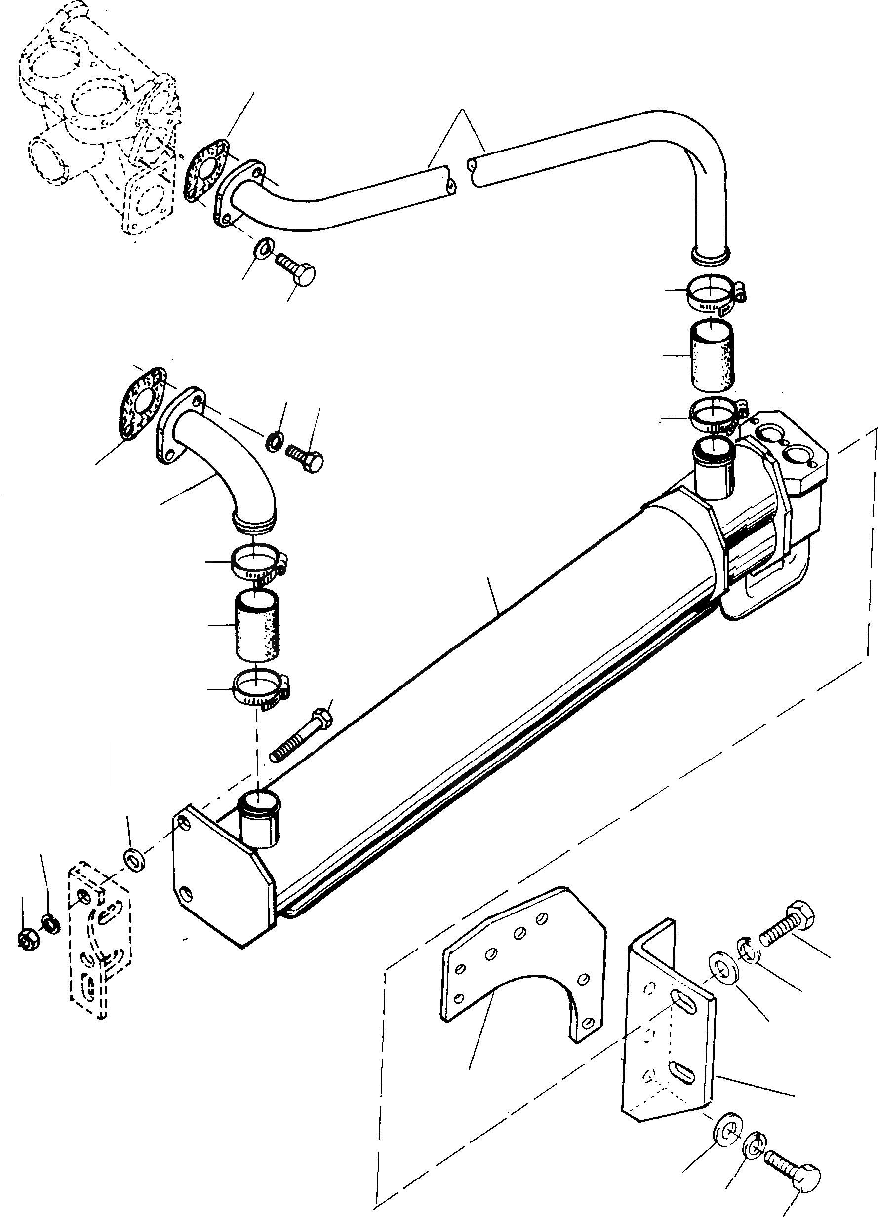 Схема запчастей Komatsu D700D Super - CONVERTER МАСЛ. ОХЛАЖД-Е ДВИГАТЕЛЬ, АКСЕССУАРЫ И ЭЛЕКТРИЧ. СИСТЕМА