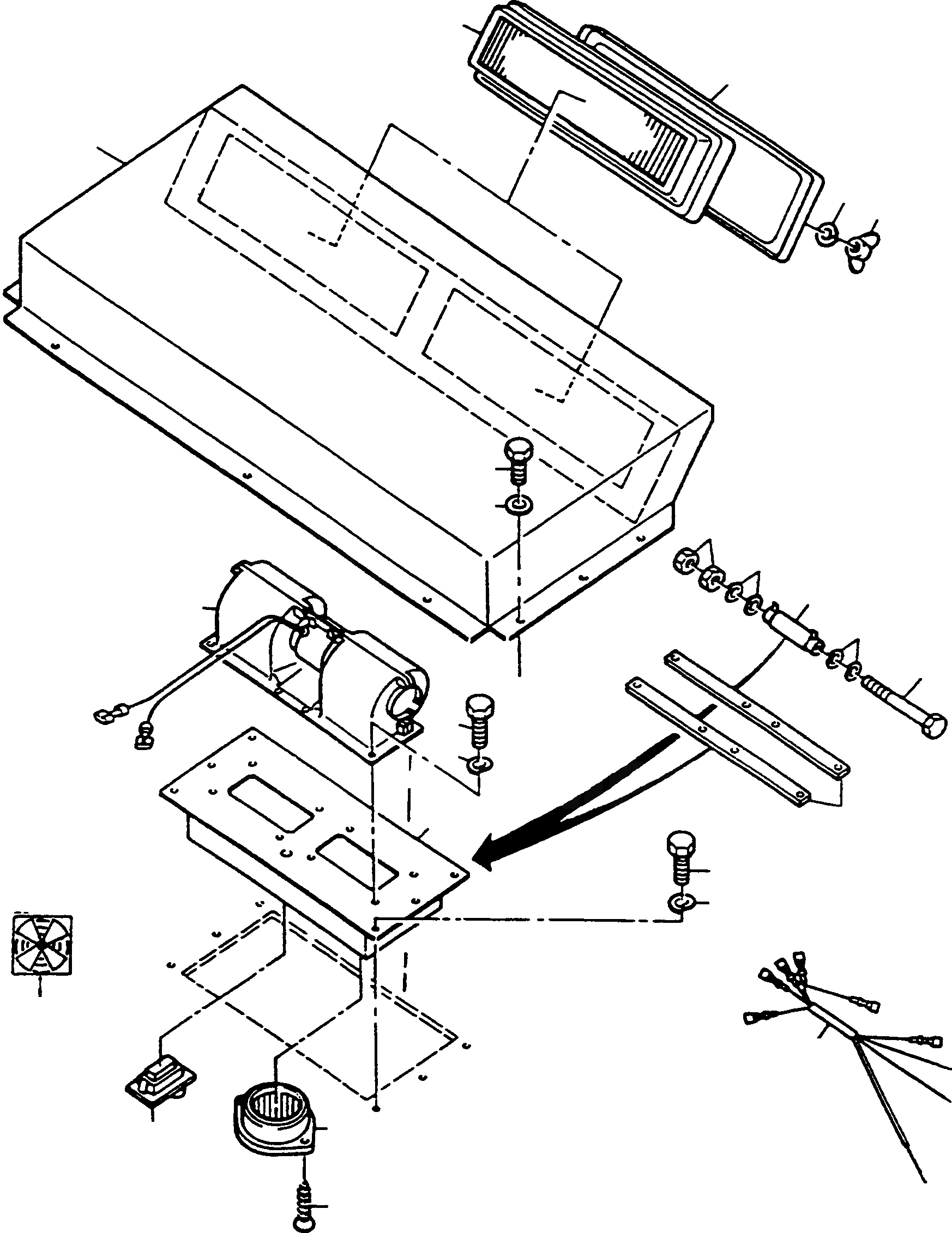Схема запчастей Komatsu D700D Super - НАГНЕТАТЕЛЬ ШАССИ И SUPERSTRUCTURE