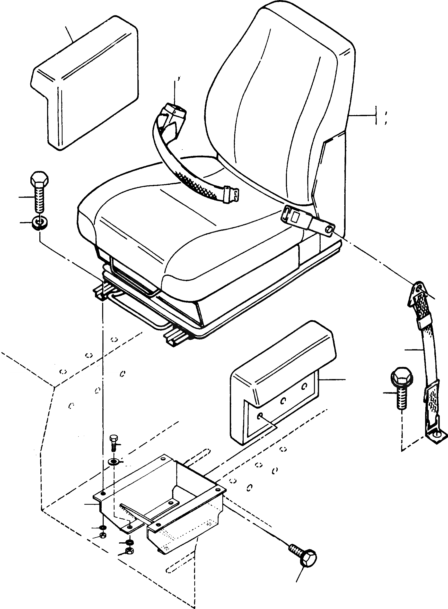 Схема запчастей Komatsu D700D Super - ПРИВОДRS СИДЕНЬЕ, ATTACHING ЧАСТИ ШАССИ И SUPERSTRUCTURE