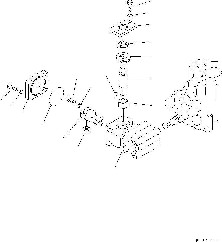 Схема запчастей Komatsu D70LE-12 - УПРАВЛЯЮЩ. КЛАПАН (-СЕКЦ.) (/) ГИДРАВЛИКА