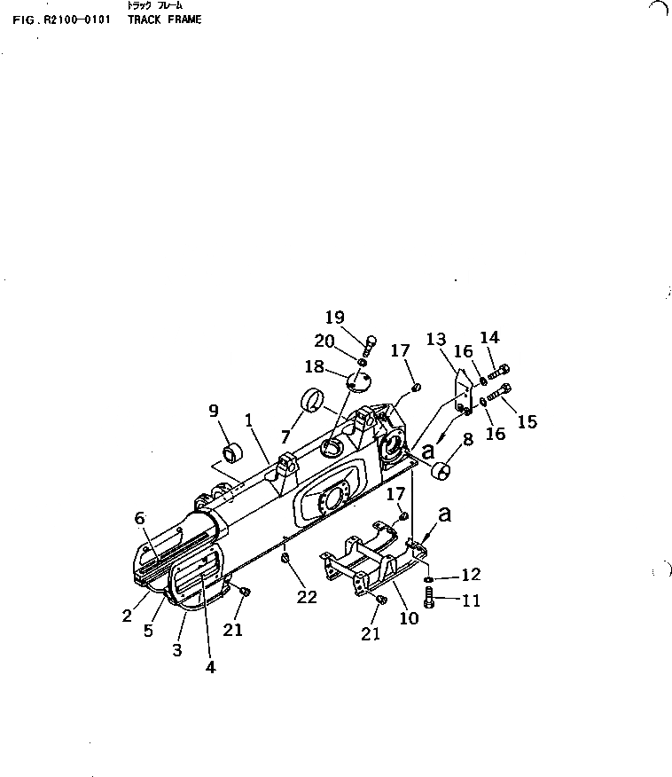Схема запчастей Komatsu D70LE-12 - ГУСЕНИЧНАЯ РАМА ХОДОВАЯ