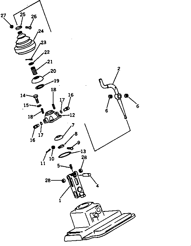 Схема запчастей Komatsu D70LE-8 - ТРАНСМИССИЯ (РЫЧАГ ПЕРЕКЛЮЧЕНИЯ ПЕРЕДАЧ) (7/7) ОСНОВН. МУФТА ТРАНСМИССИЯ¤ РУЛЕВ. УПРАВЛЕНИЕ И КОНЕЧНАЯ ПЕРЕДАЧА