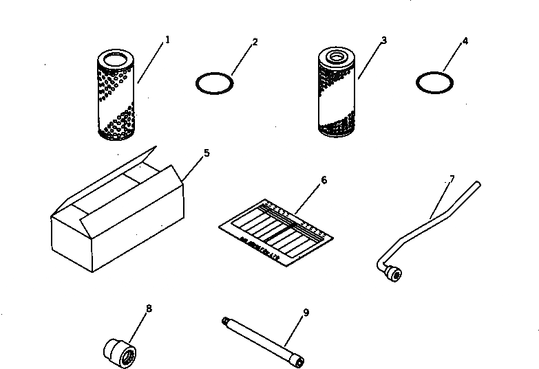 Схема запчастей Komatsu D70LE-8 - ЗАП. ЧАСТИ(№-7) МАРКИРОВКА¤ ИНСТРУМЕНТ И РЕМКОМПЛЕКТЫ