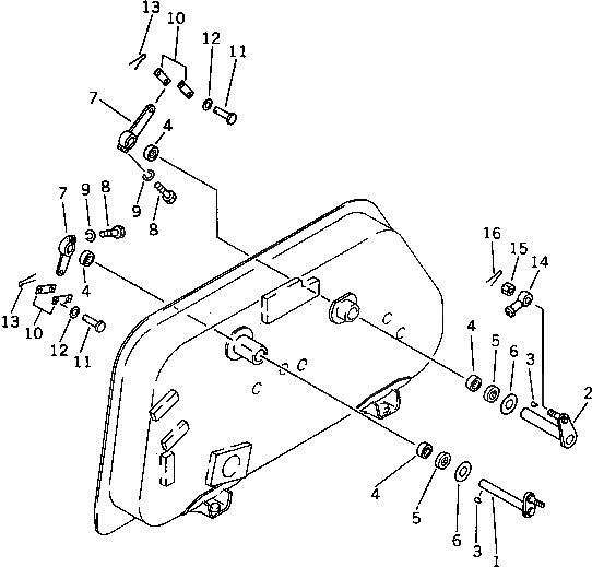 Схема запчастей Komatsu D75A-1 - ГИДР. БАК. (/) (ПОВОРОТНЫЙ ОТВАЛ И РЫХЛИТЕЛЬ) УПРАВЛ-Е РАБОЧИМ ОБОРУДОВАНИЕМ