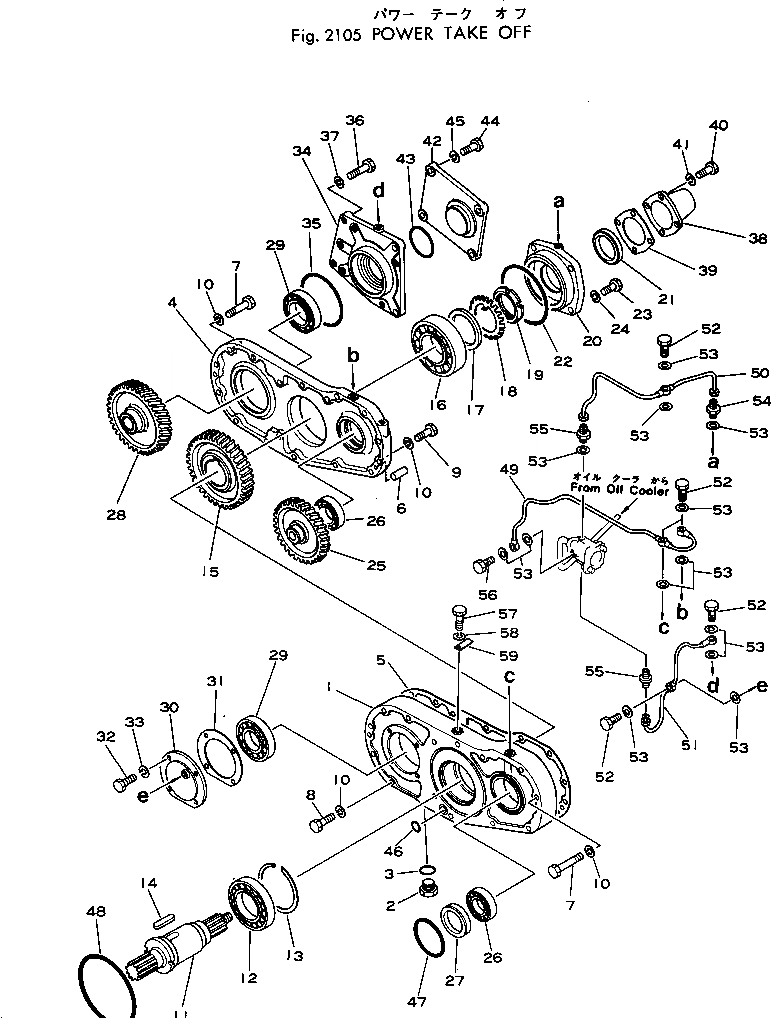 Схема запчастей Komatsu D80E-18 - МЕХ-М ОТБОРА МОЩНОСТИ КОМПОНЕНТЫ ДВИГАТЕЛЯ И ЭЛЕКТРИКА