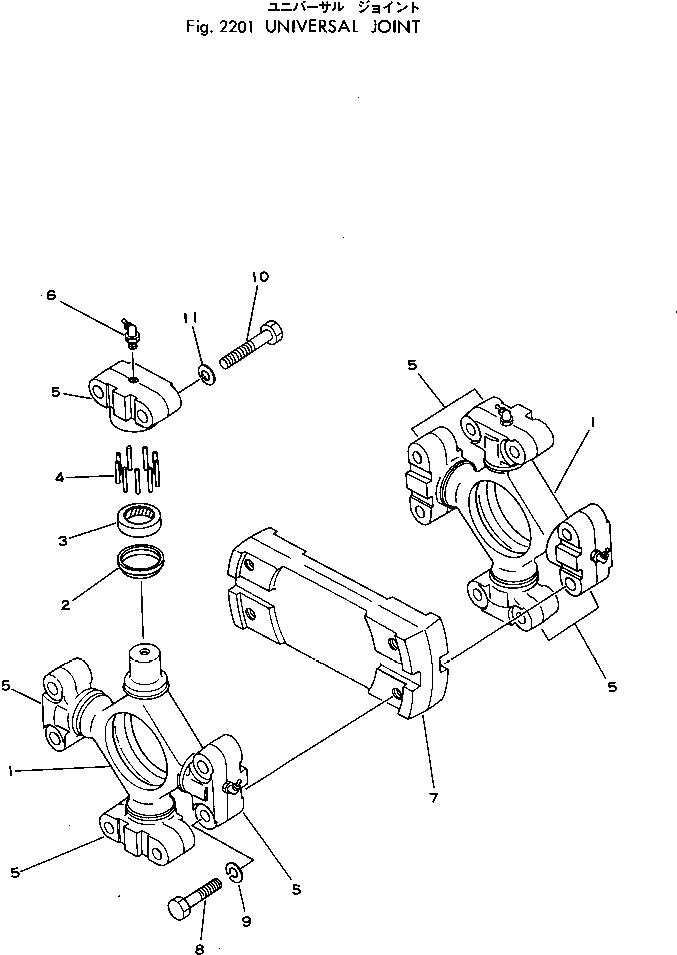 Схема запчастей Komatsu D80E-18 - КРЕСТОВИНА ОСНОВН. МУФТА¤ ГИДРОТРАНСФОРМАТОР И ТРАНСМИССИЯ